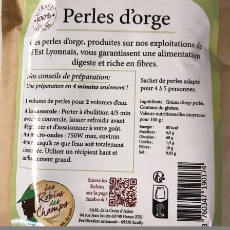 Perles D'Orge- 280g - 280g