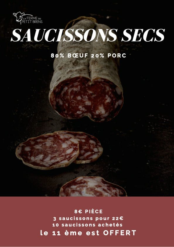 Saucisson Black Angus par 3 - 400g