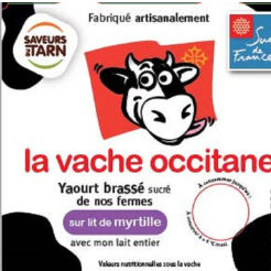 Yaourt de vache myrtille