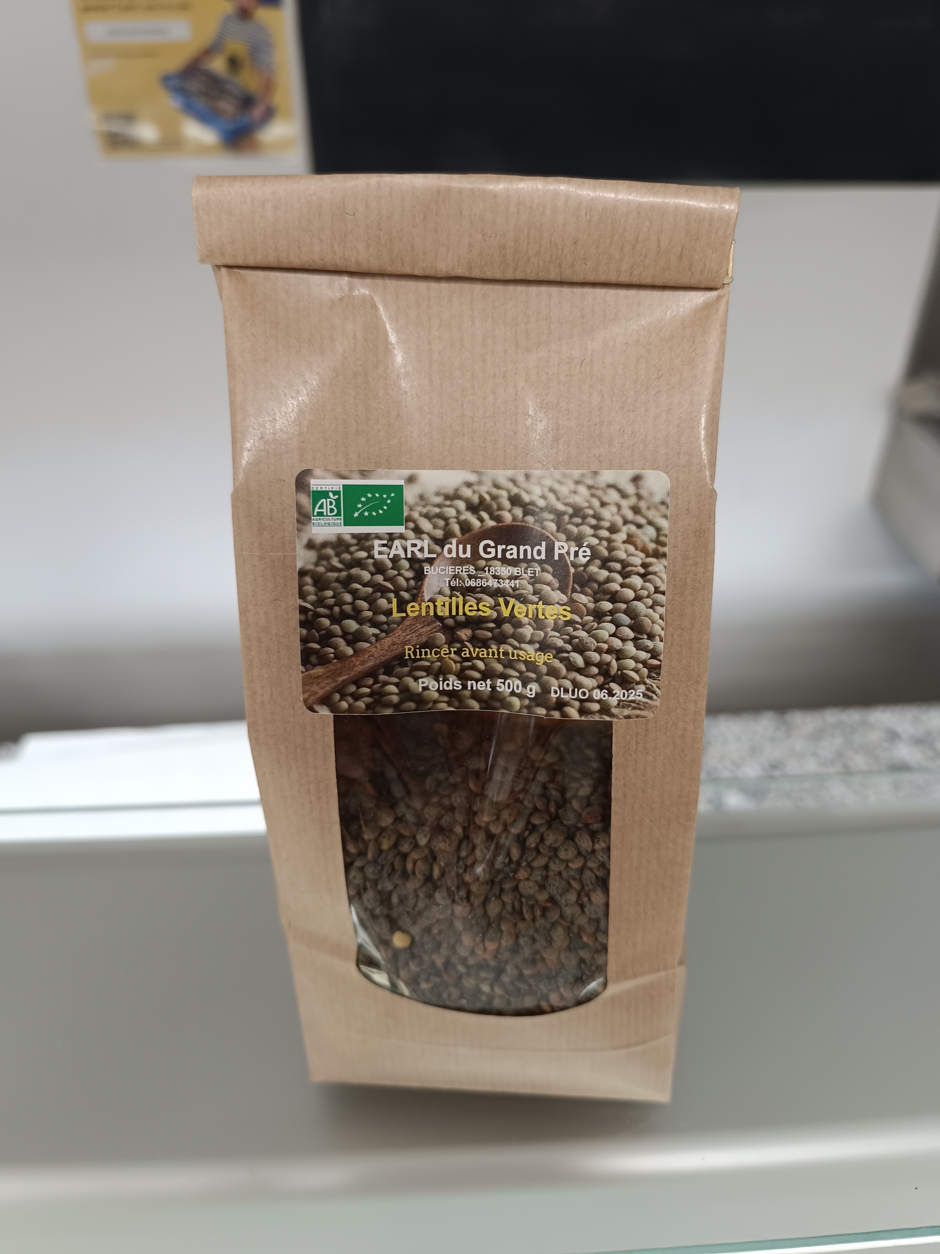 Lentilles vertes bio 500g