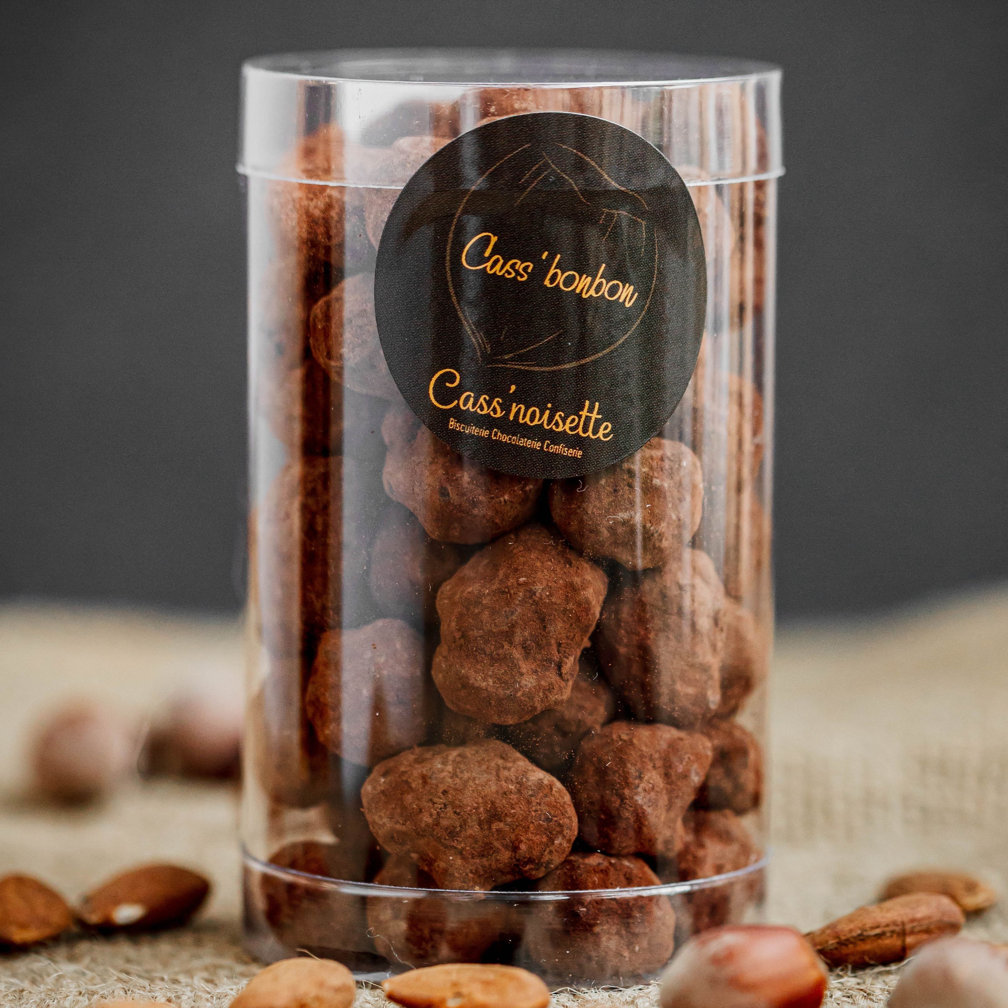 Cass'bonbon (amandes/noisettes caramélisées chocolatés) - 160g