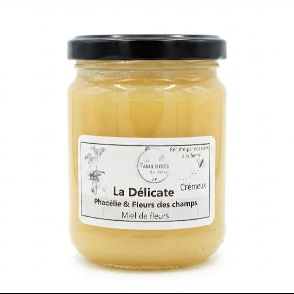 Miel de phacélie et fleurs des champs "La Délicate", crémeux - 250g