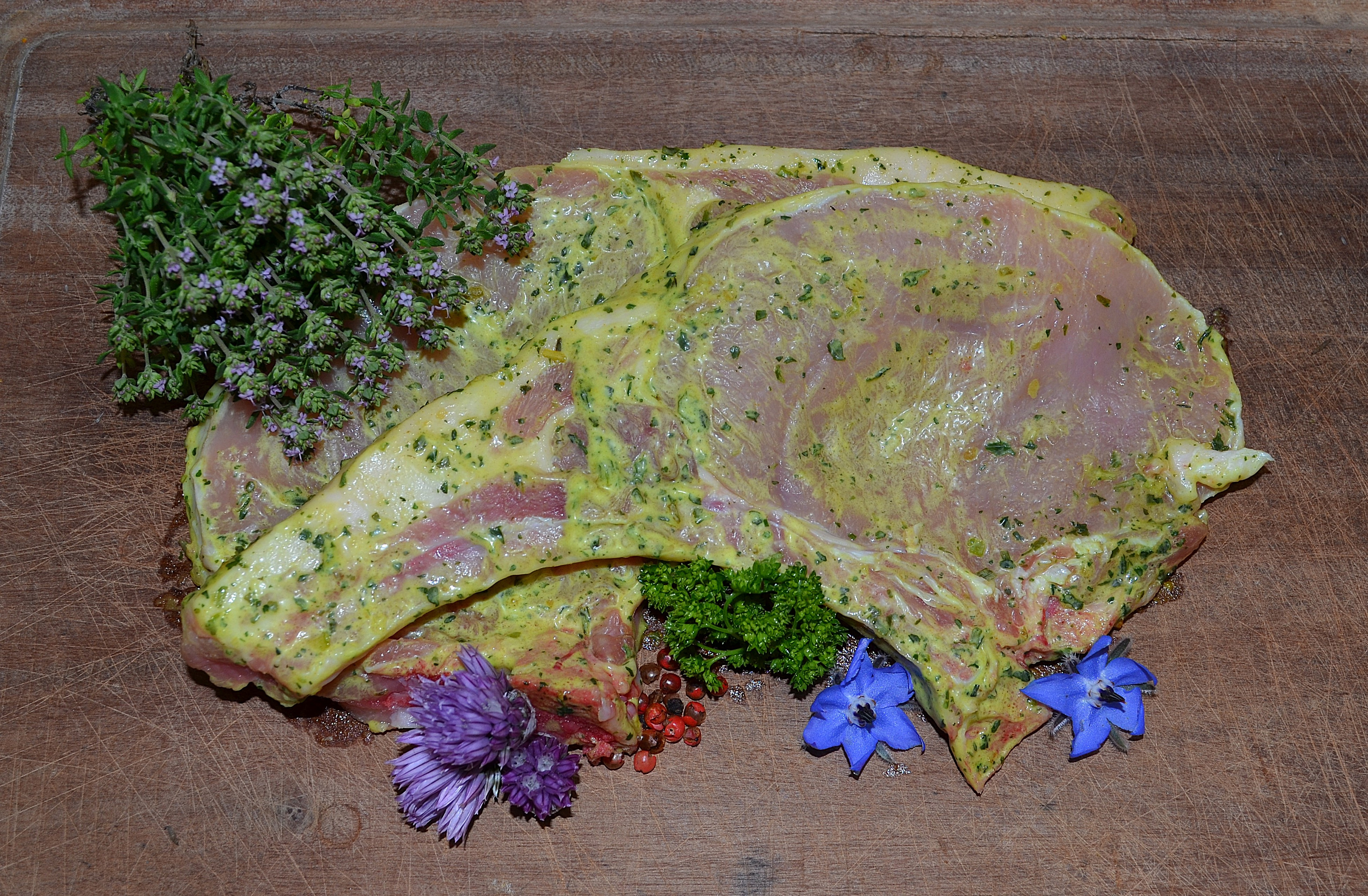 Côte de porc marinée ail des ours *2 - 0,45kg