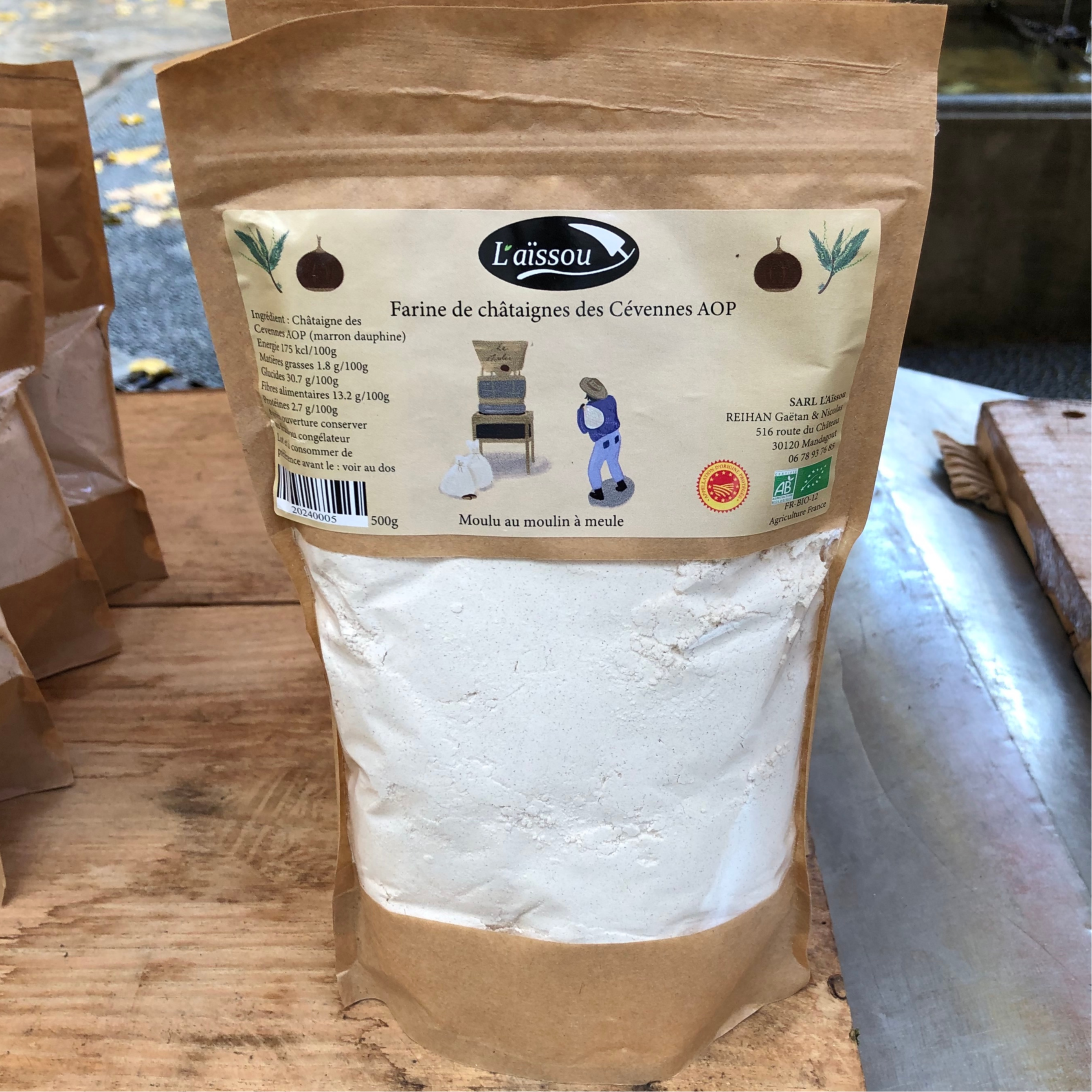Farine de châtaigne des Cévennes AOP - BIO