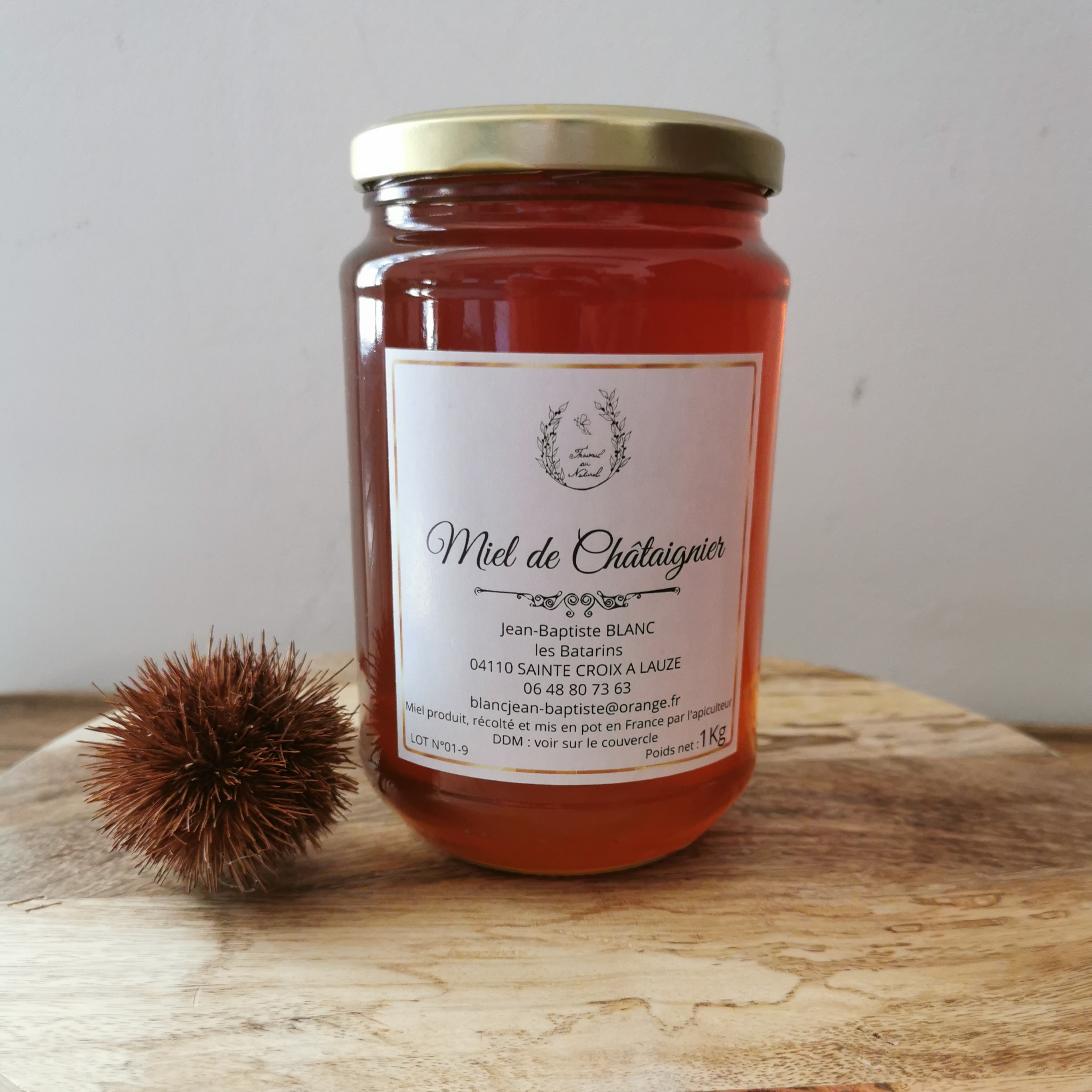 Miel de châtaignier 1 Kg
