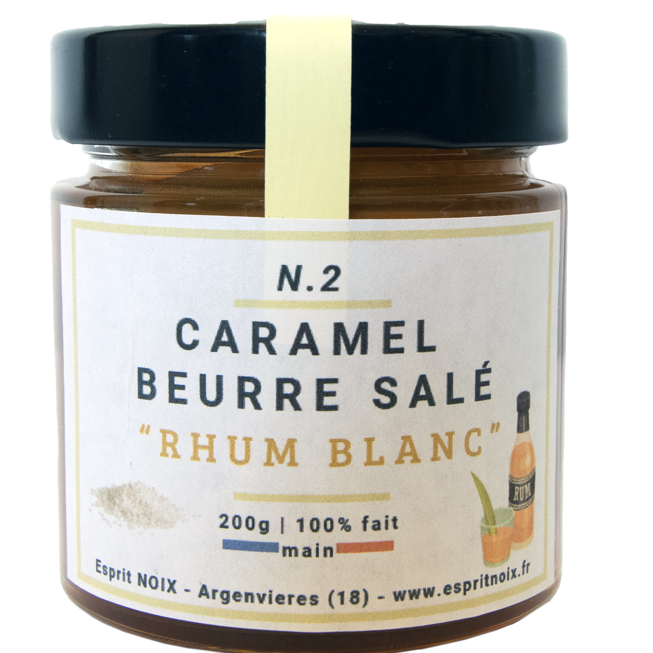N°2 Caramel Beurre Salé Rhum - 200g