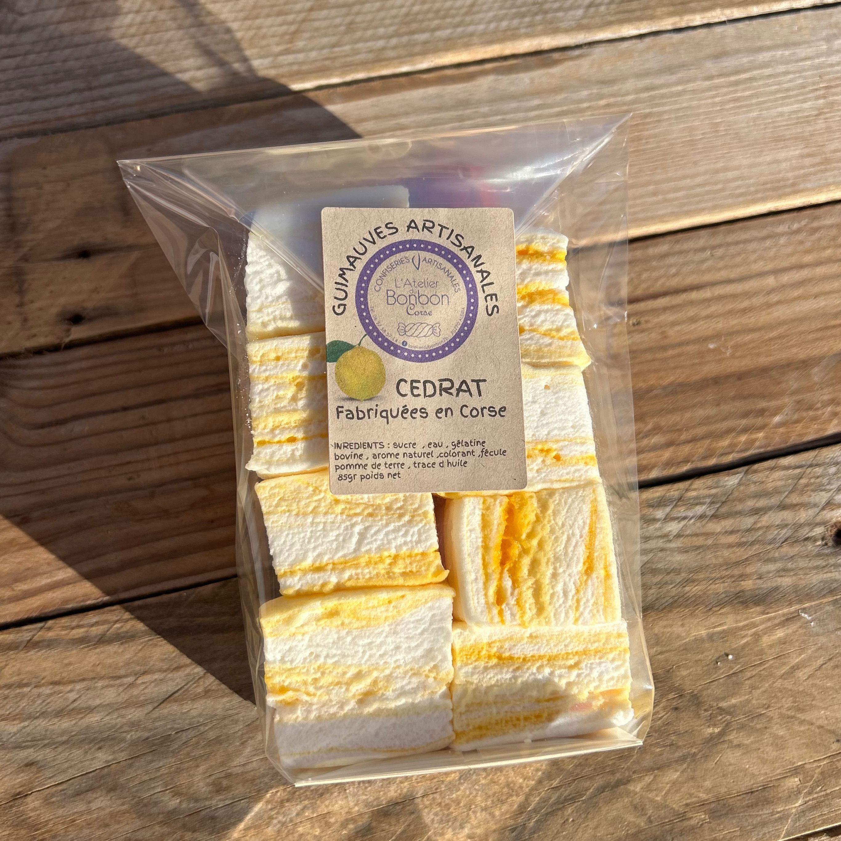Guimauves artisanales - Cedrat - 85g