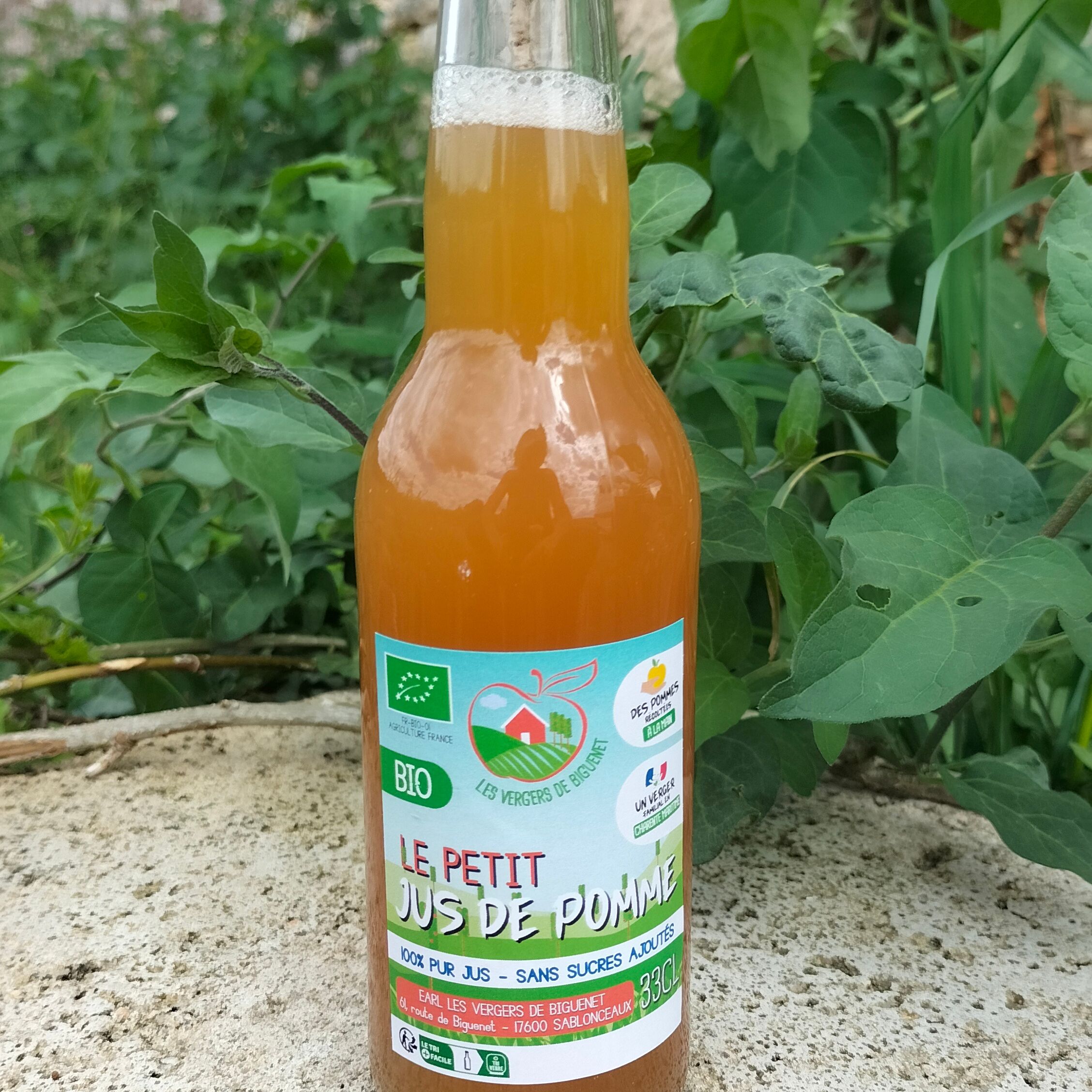 Petit jus de pomme BIO - Biguenet - 33cl