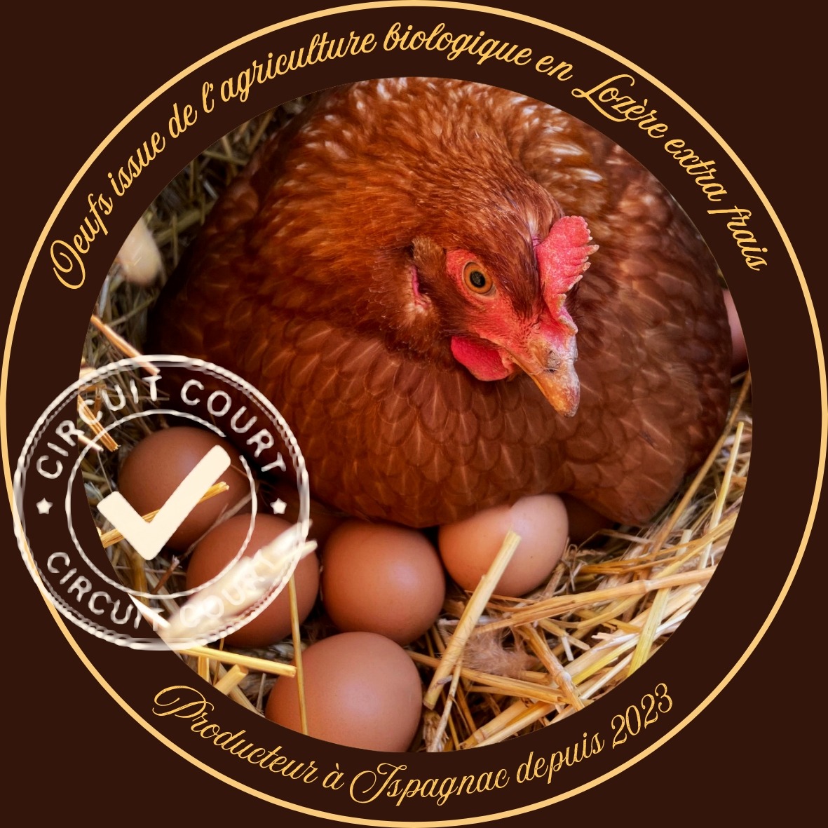Oeufs produits en agriculture biologique