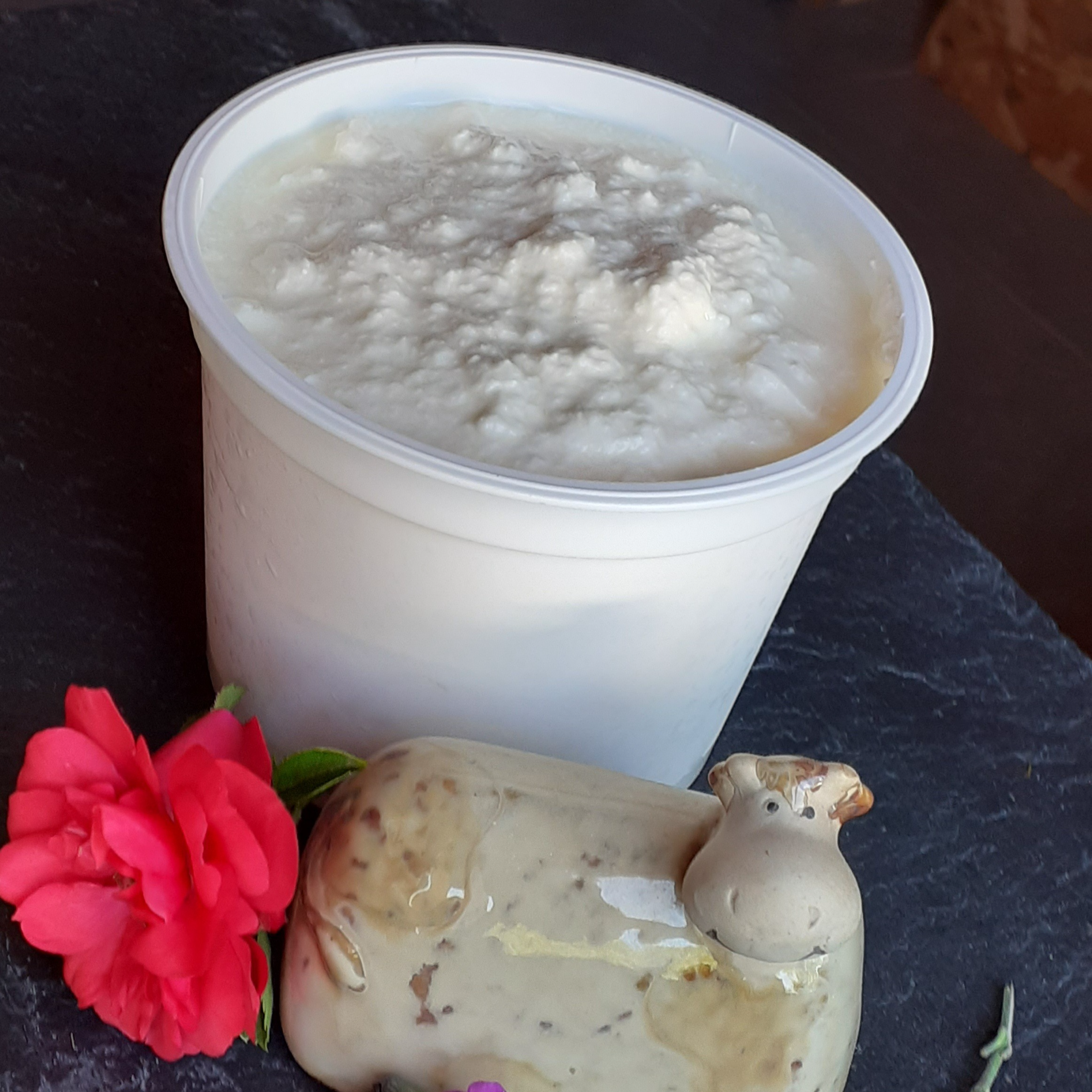 Fromage blanc type faisselle au lait entier (pot consigné) - 500g