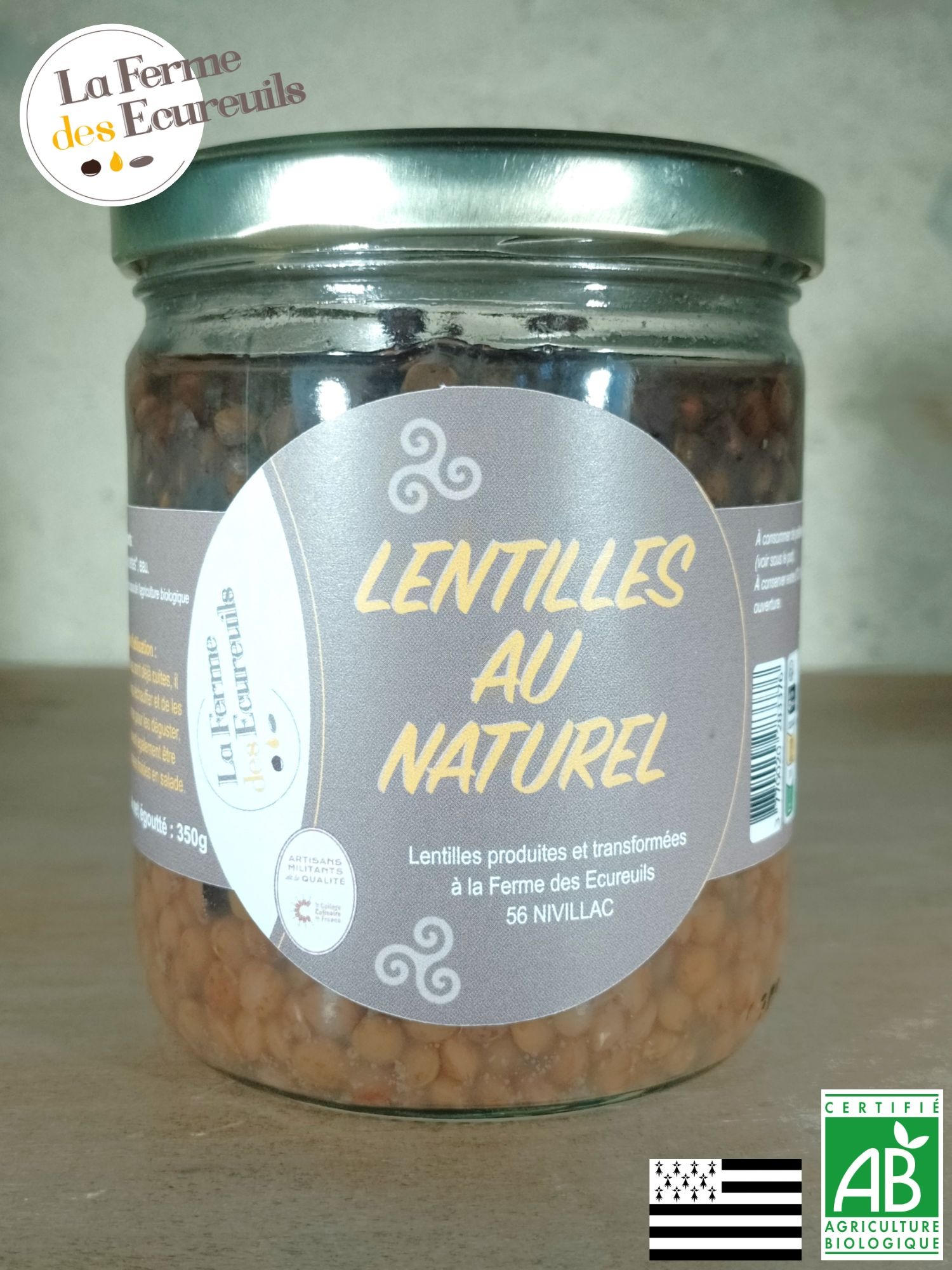 Lentilles au naturel - 350g