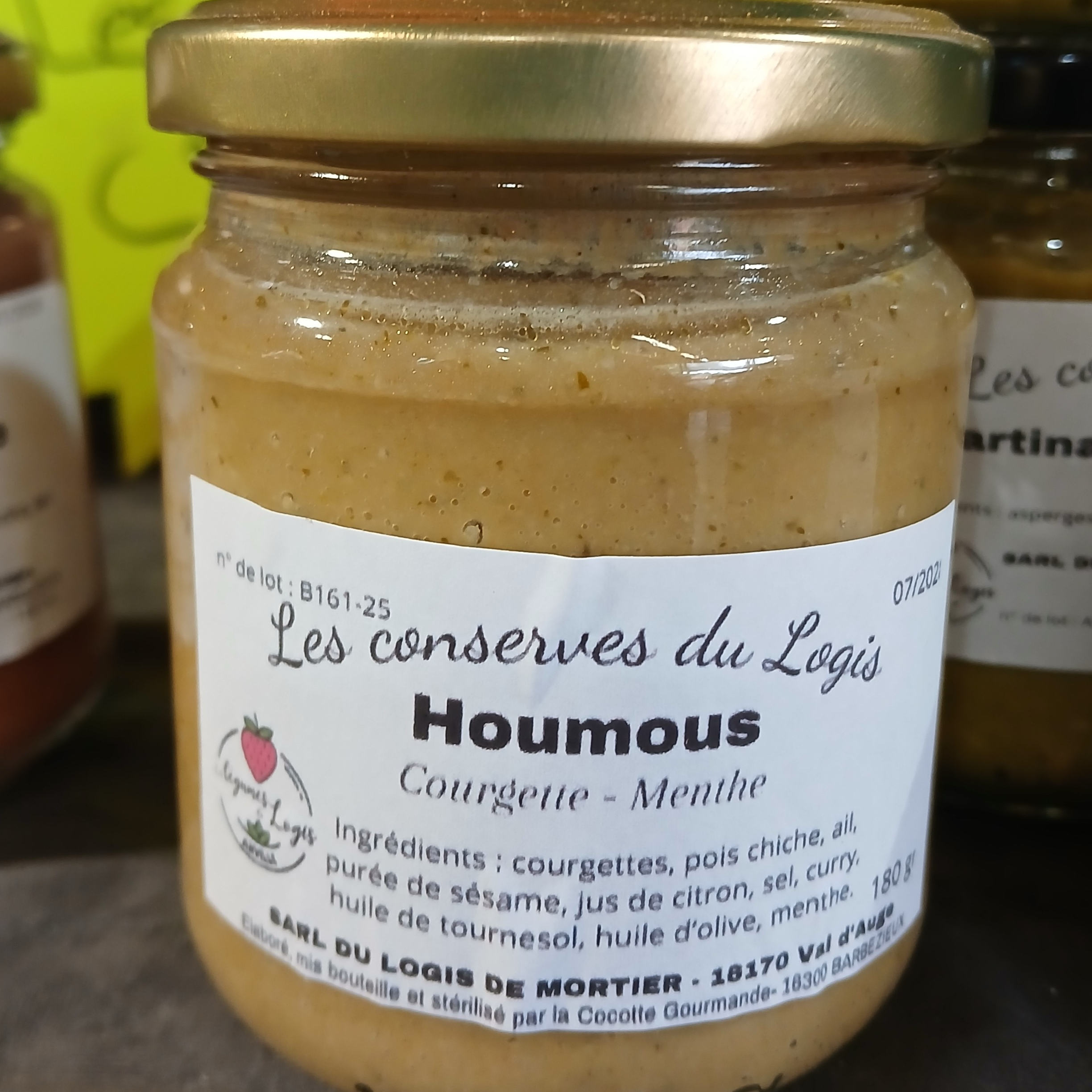 houmous de courgette - menthe