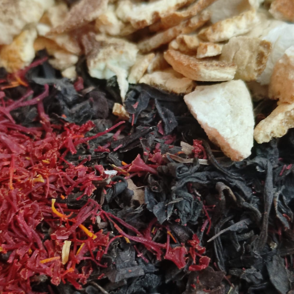 Thé '' Vert '' :thé vert pomme poire safran calendula 10sachets