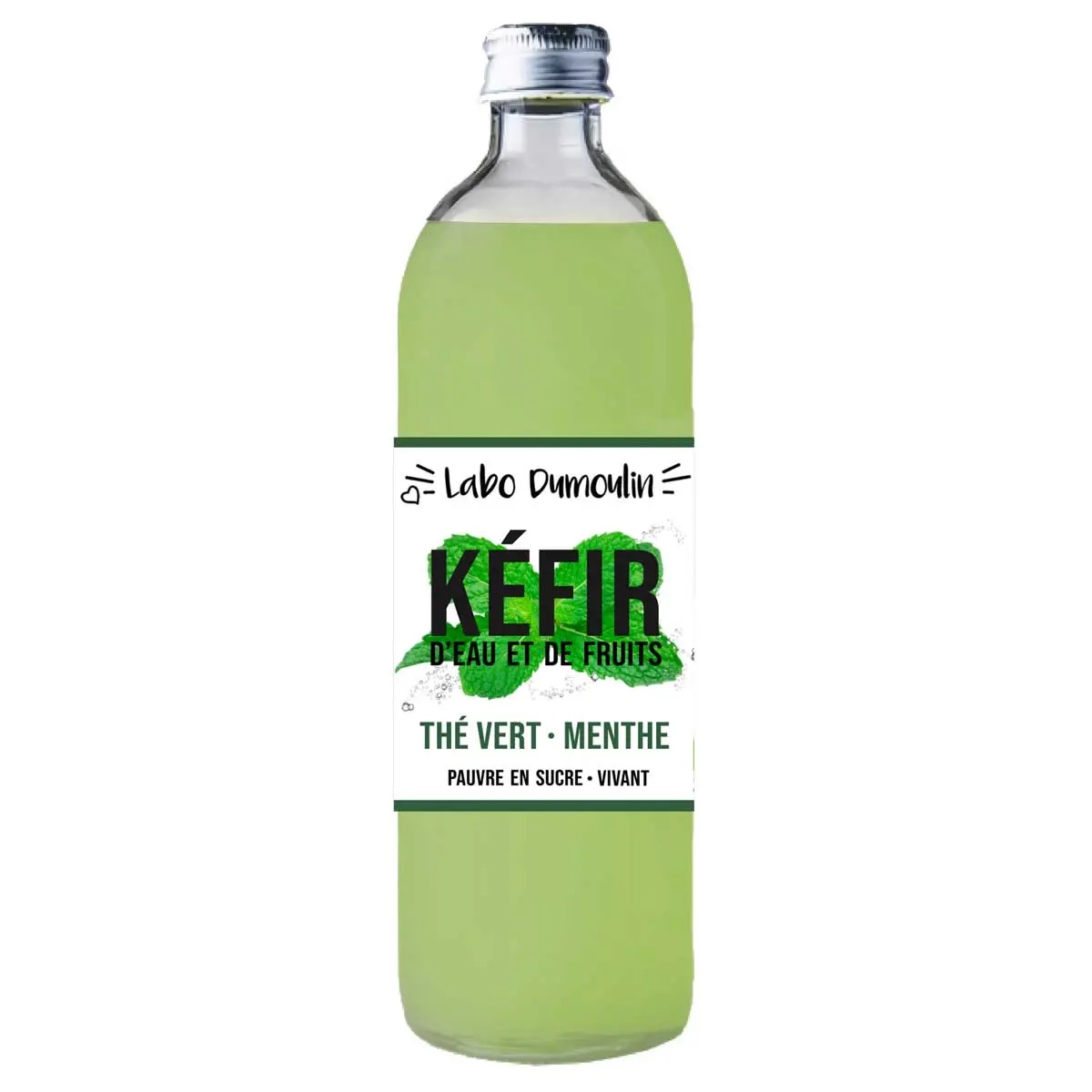 Kéfir d'eau et de fruits, Thé vert Menthe - 0,75l