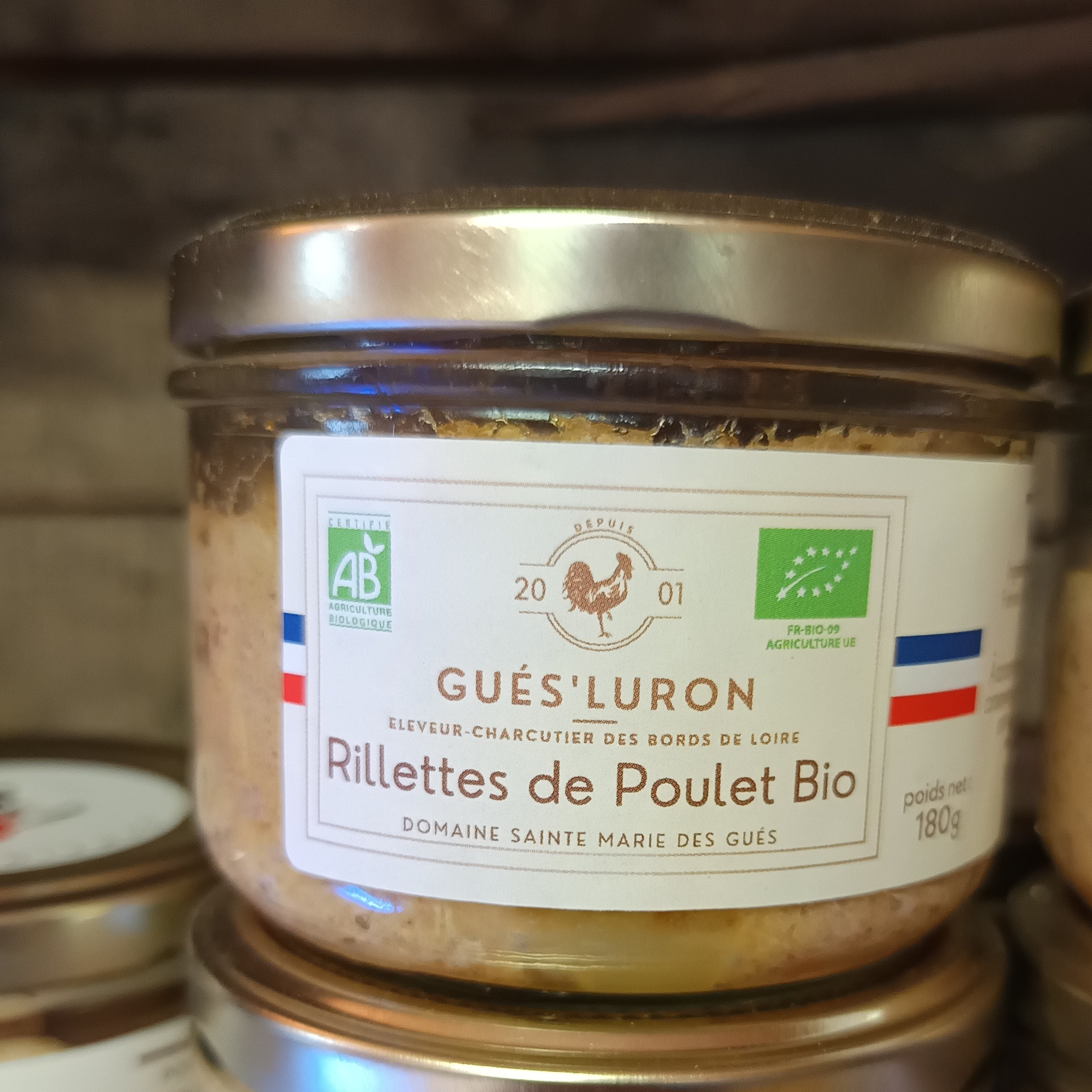 Rillettes de poulet Bio