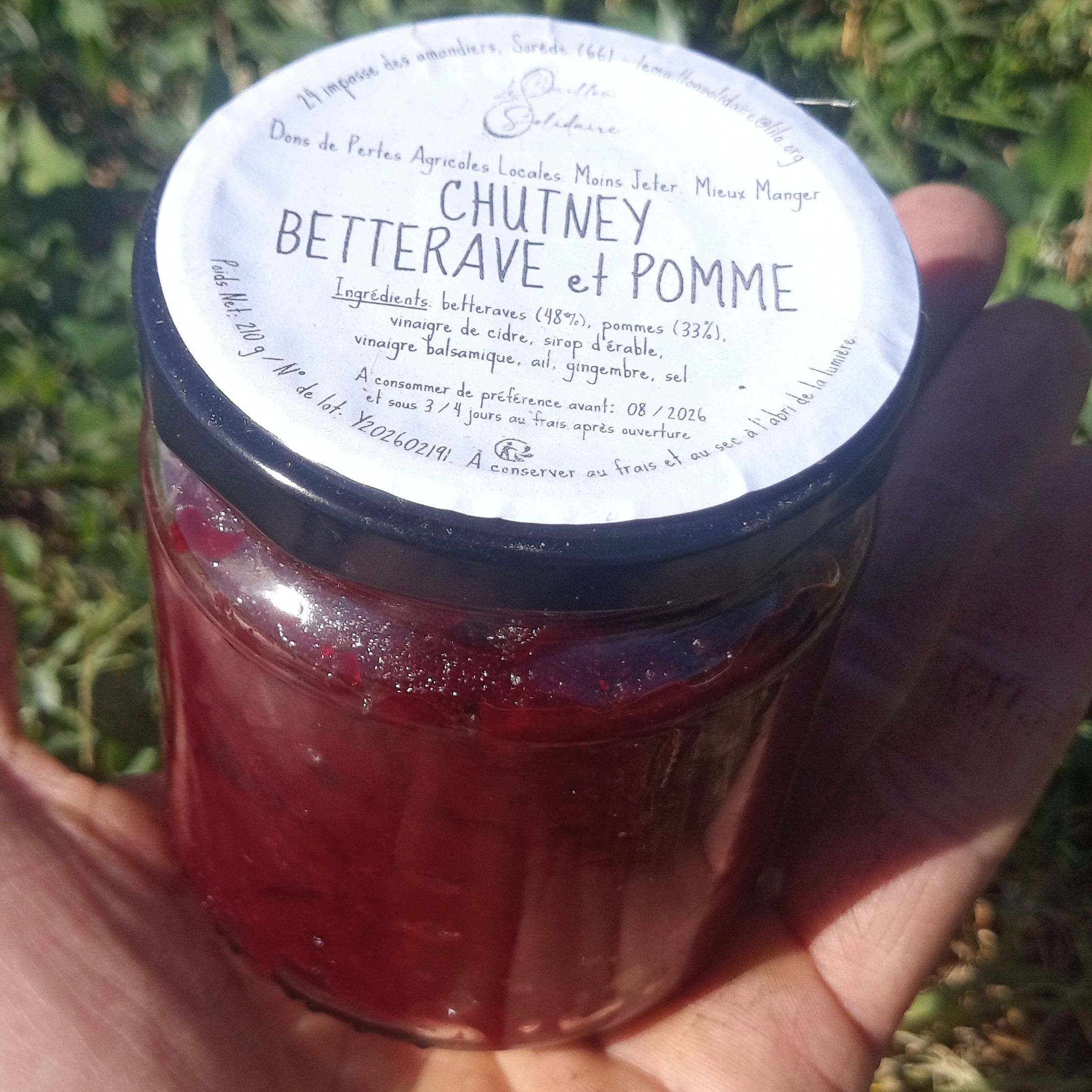 Chutney Betterave et Pommes / 210g