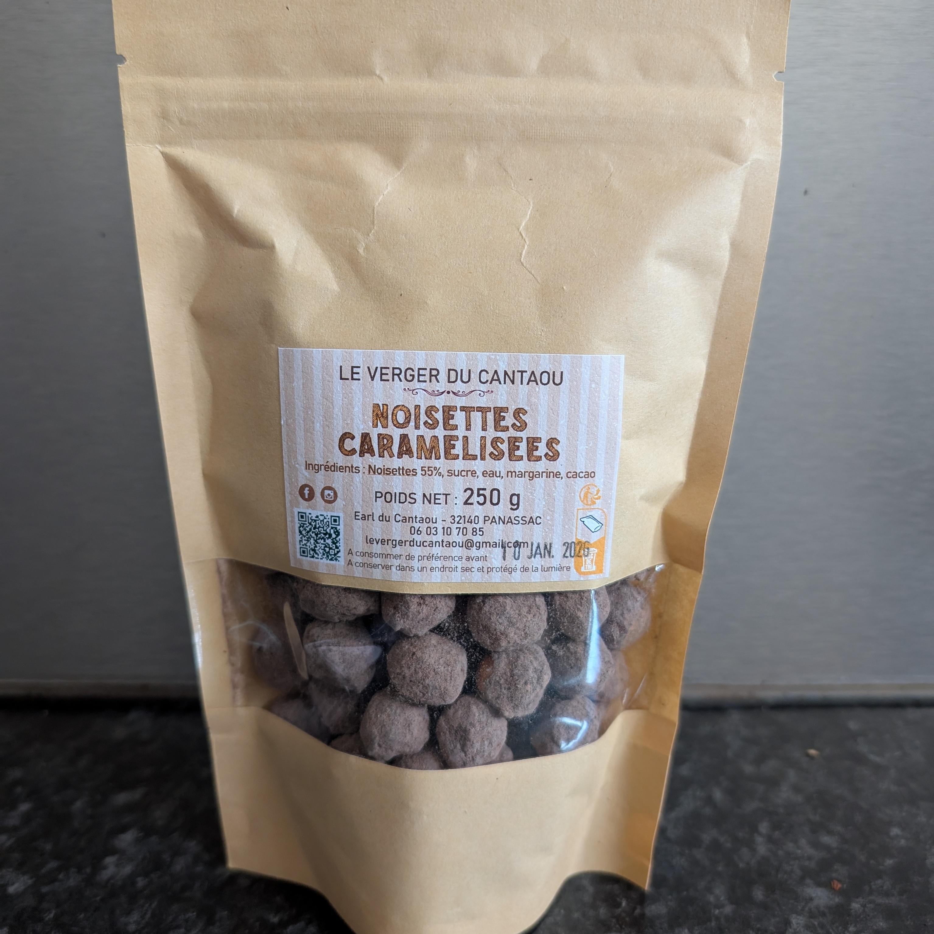 Noisettes caramélisées 250g