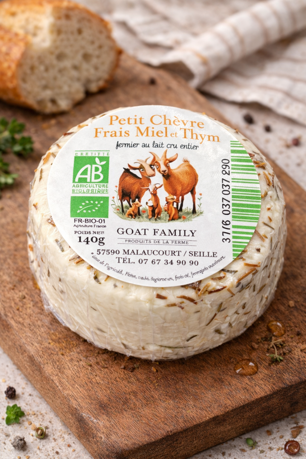Petit chèvre Miel thym - 135g