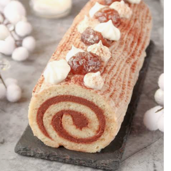 Bûche roulée crème de marrons 1pers