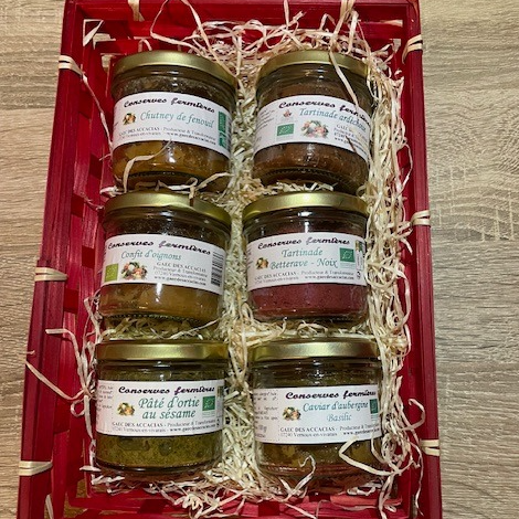Corbeille apéro 6 verrines