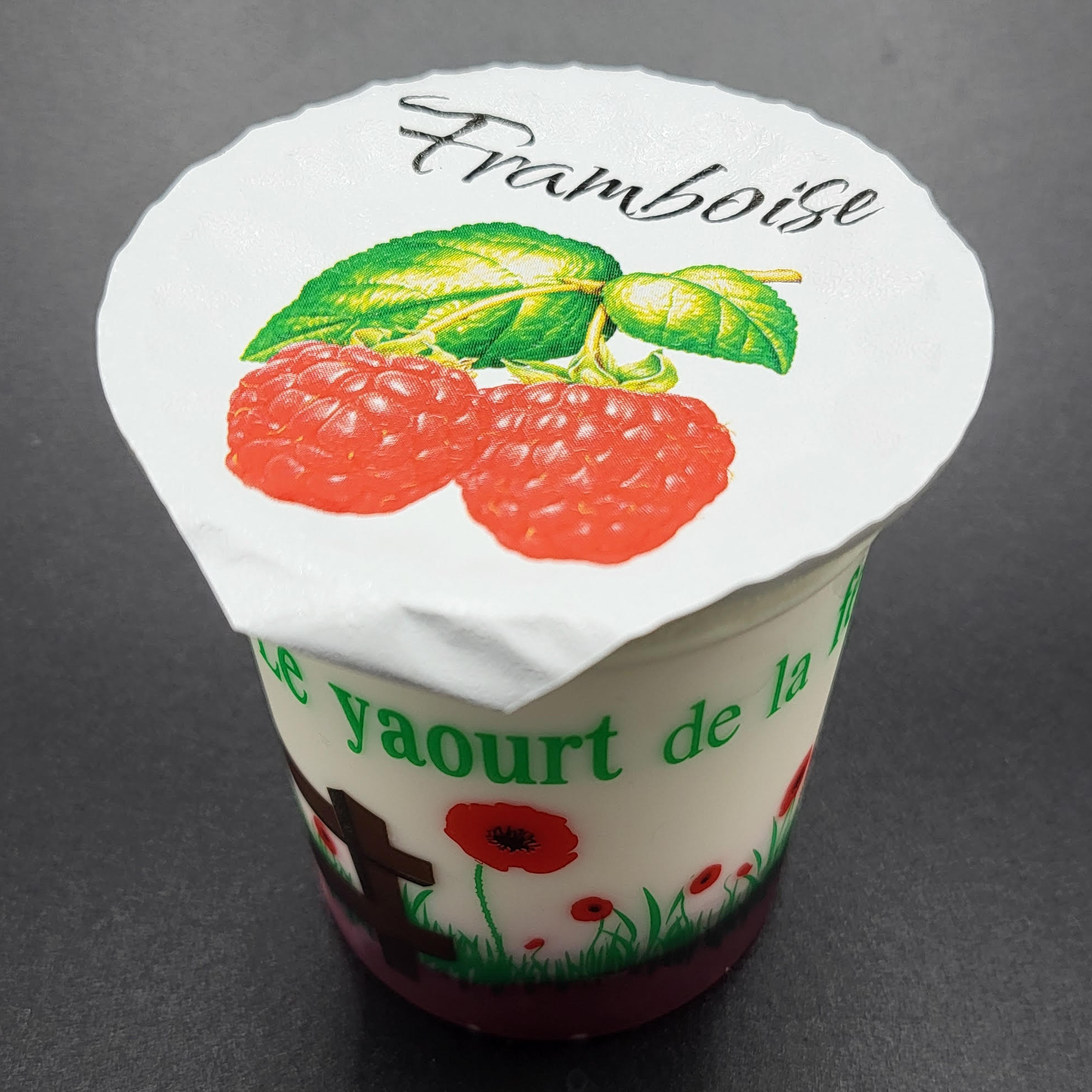 Yaourt à la confiture de framboise - 125g
