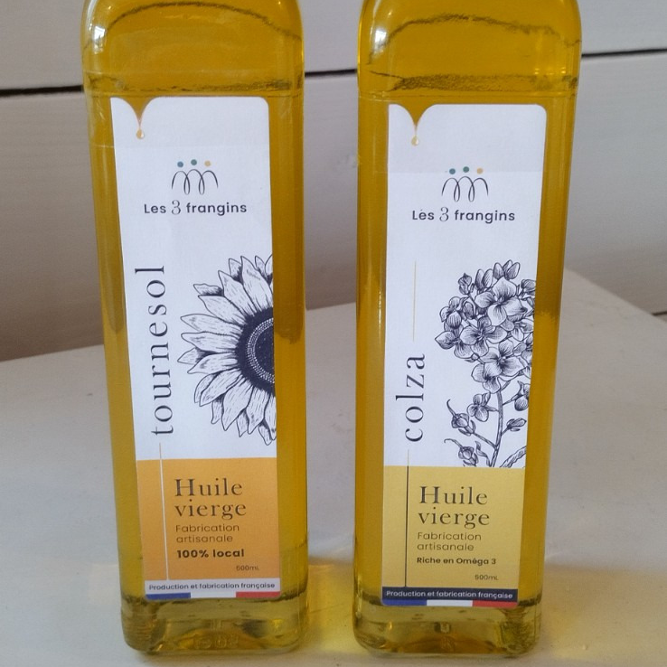 Huile vierge de colza locale (750ml)