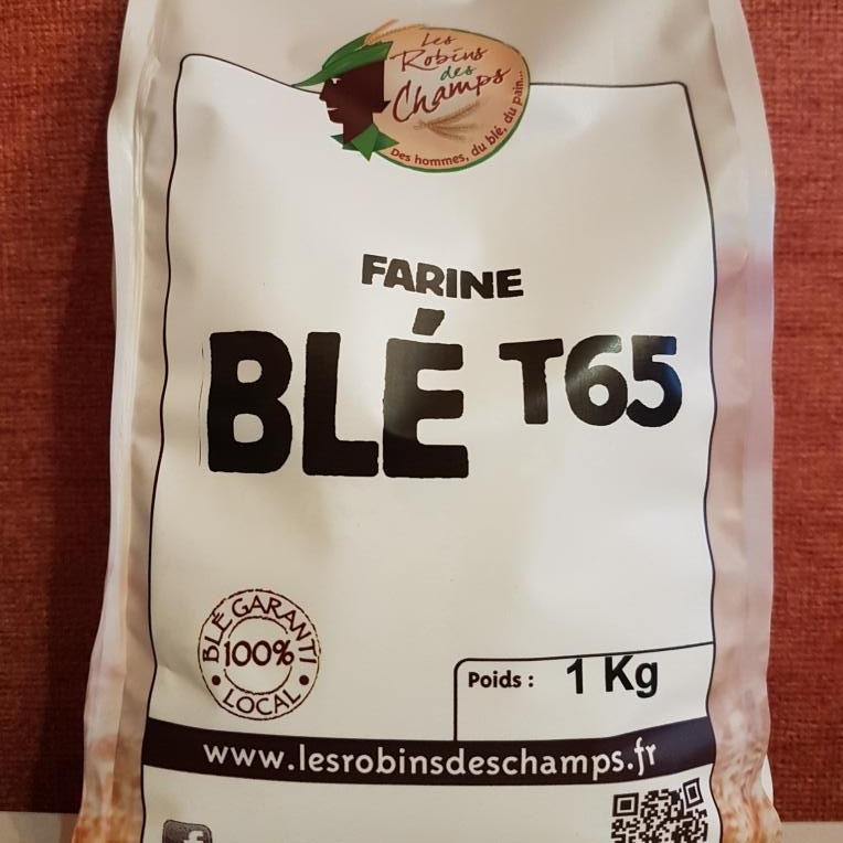 . Farine Pure Froment Robins des Champs -T65  - 1kg