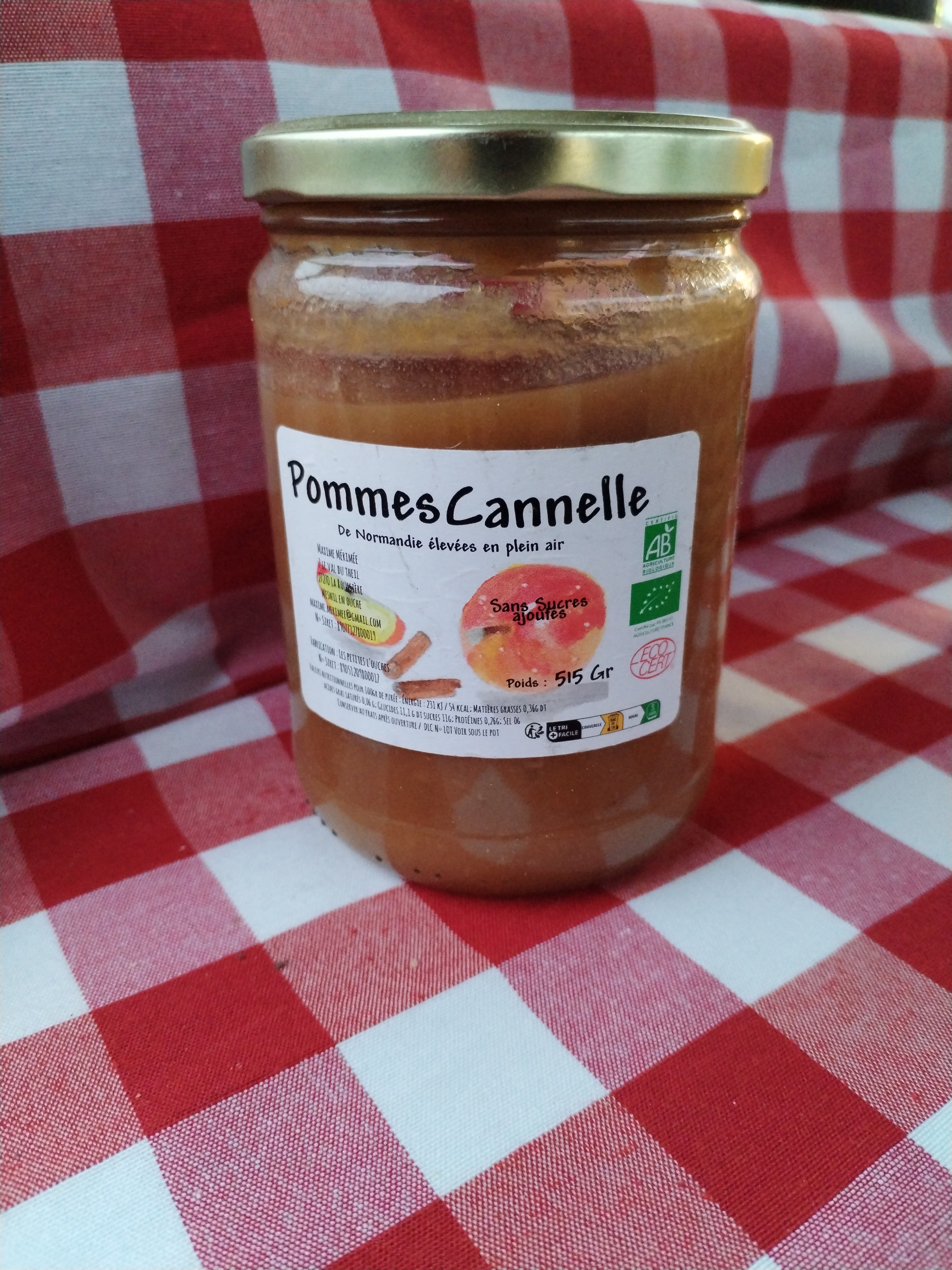 Purée de pomme cannelle - 515g