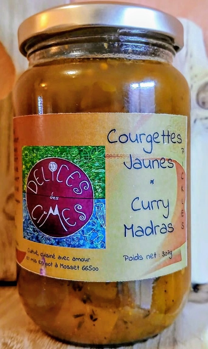 Pickles de Courgettes Curry Madras - 360g
