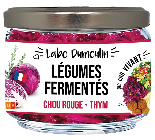 Légumes fermentés, Choux rouges thym - 180g