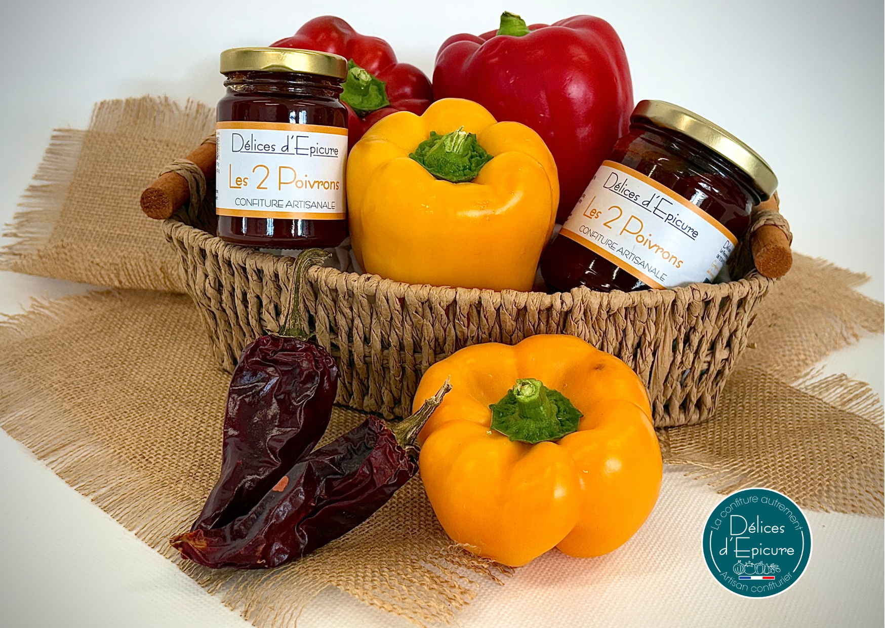 Confiture Les 2 poivrons (piment d'Espelette)