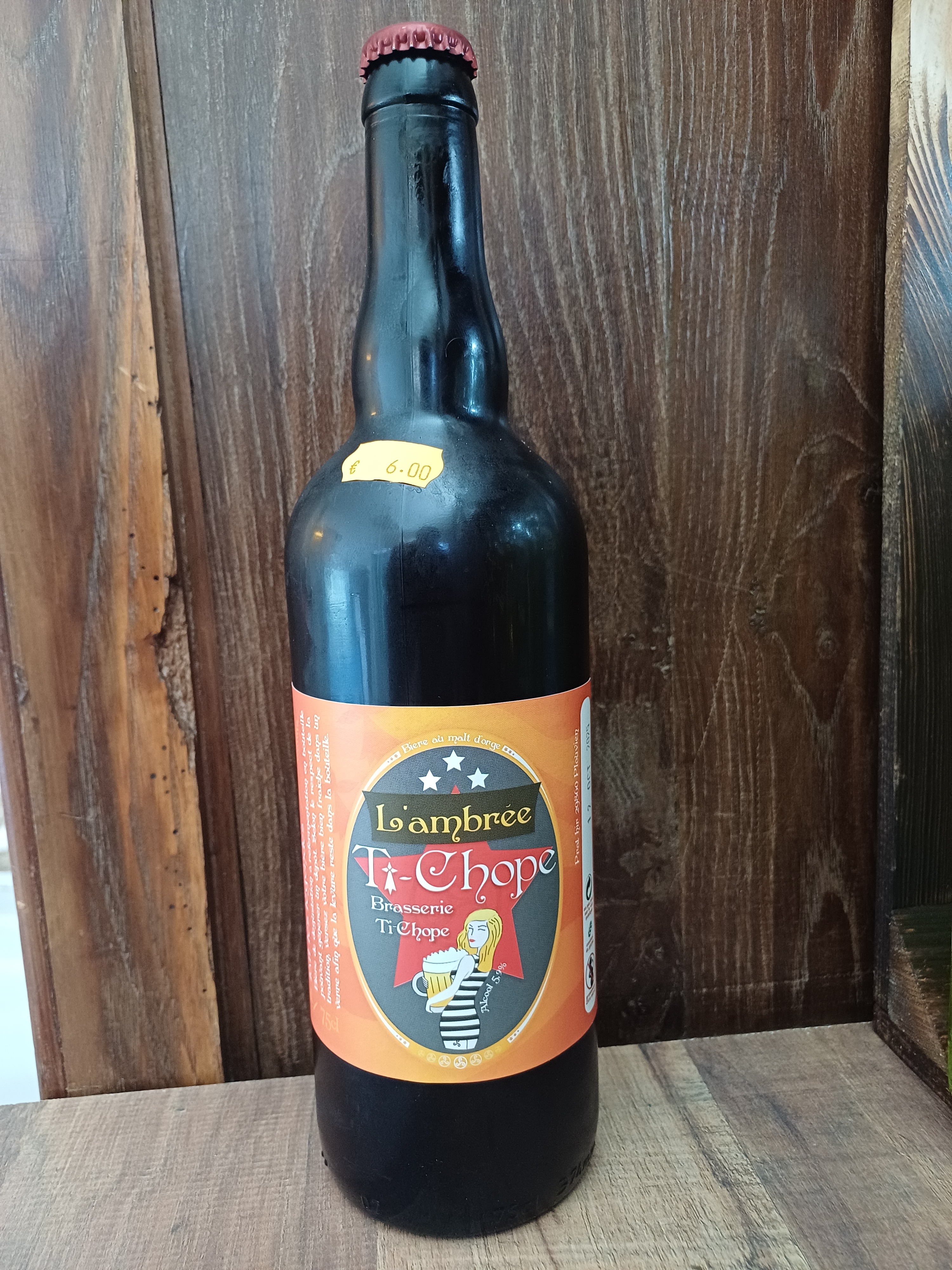 Bière Ambrée Ti Chope 75 cl