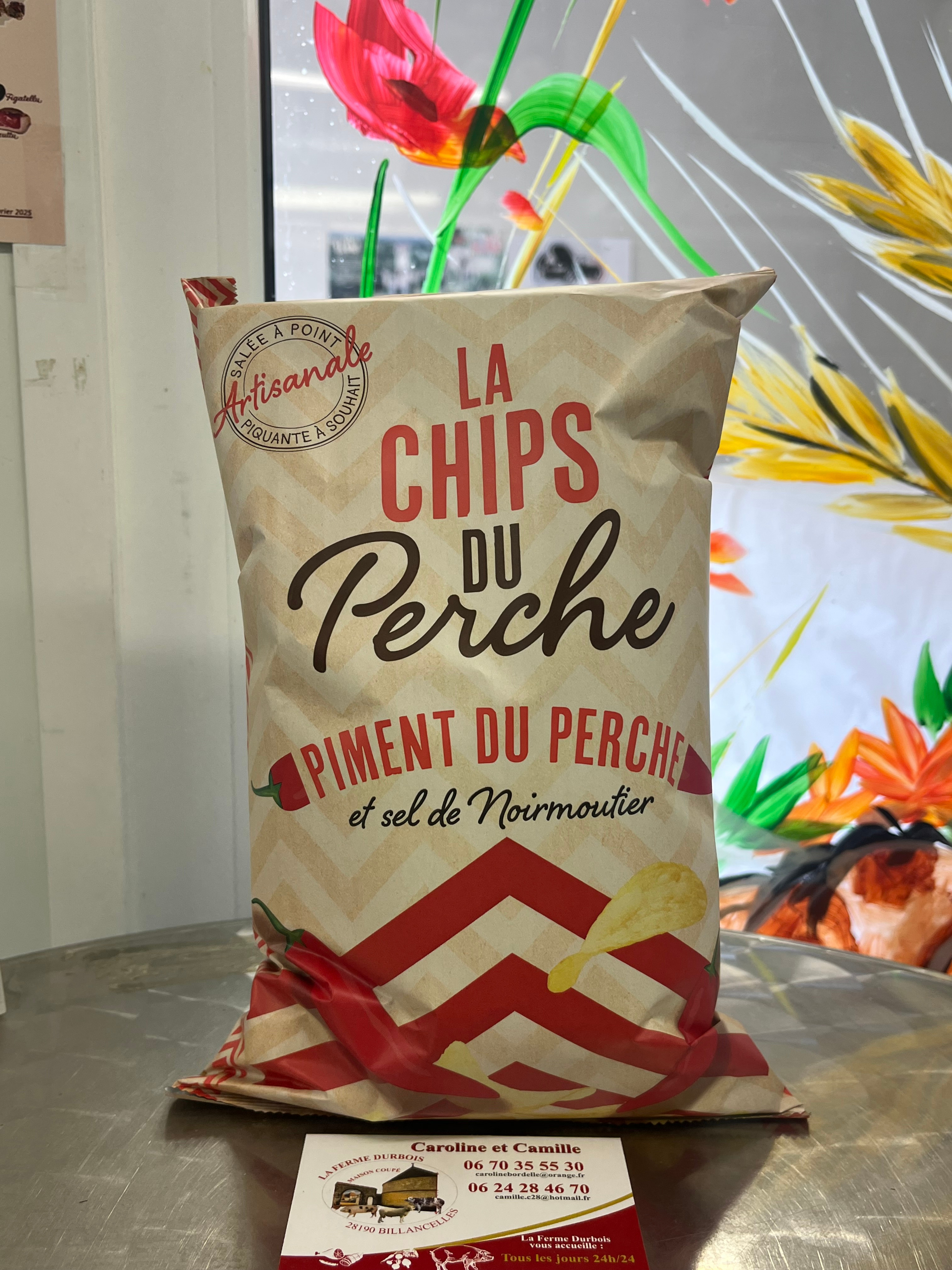 Chips artisanales du Perche au piment  125gr - 0,15kg