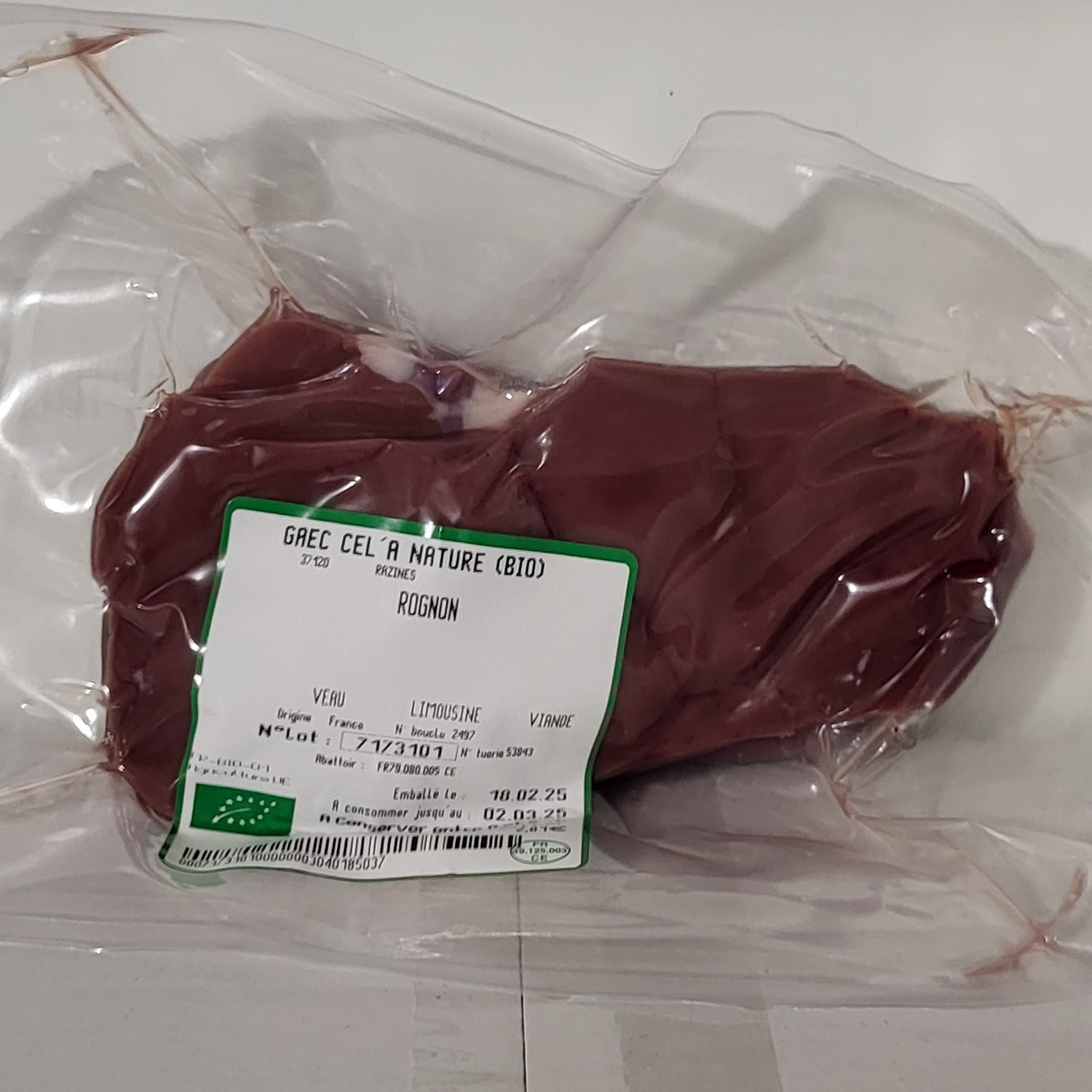 Rognons de veau - 260g