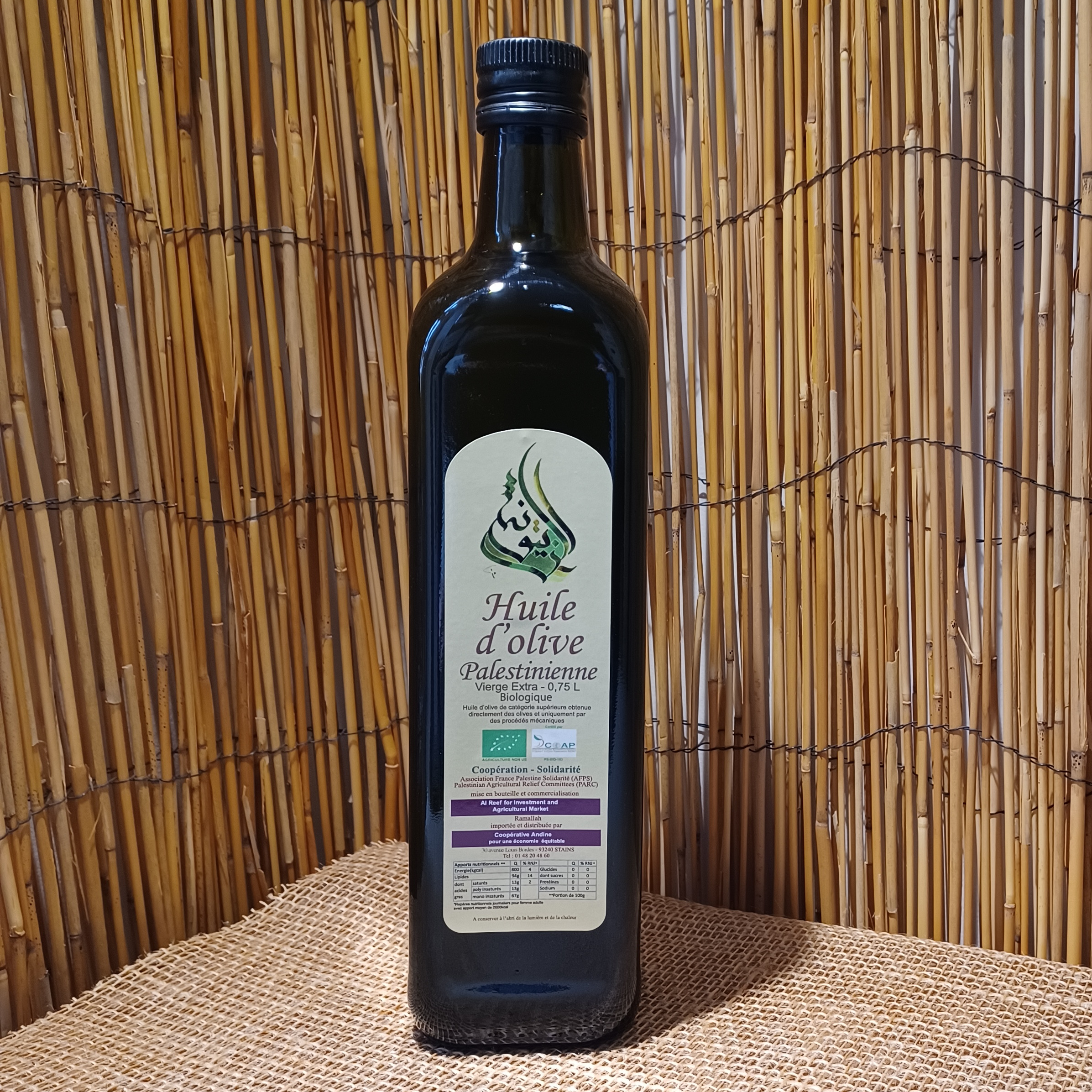 Huile d'olive de Palestine - 0,75l
