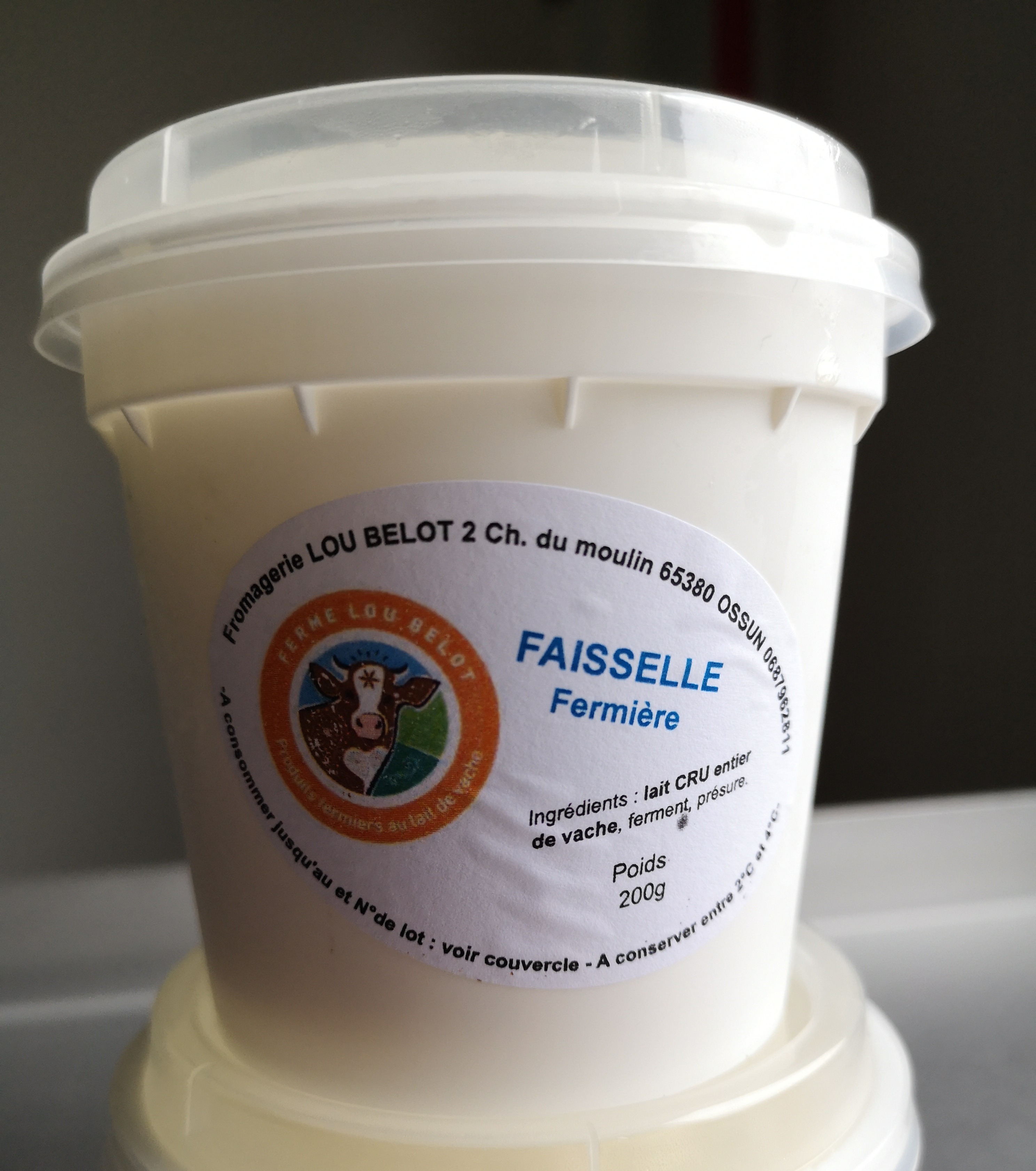 FAISSELLE lait cru de vache - 200g