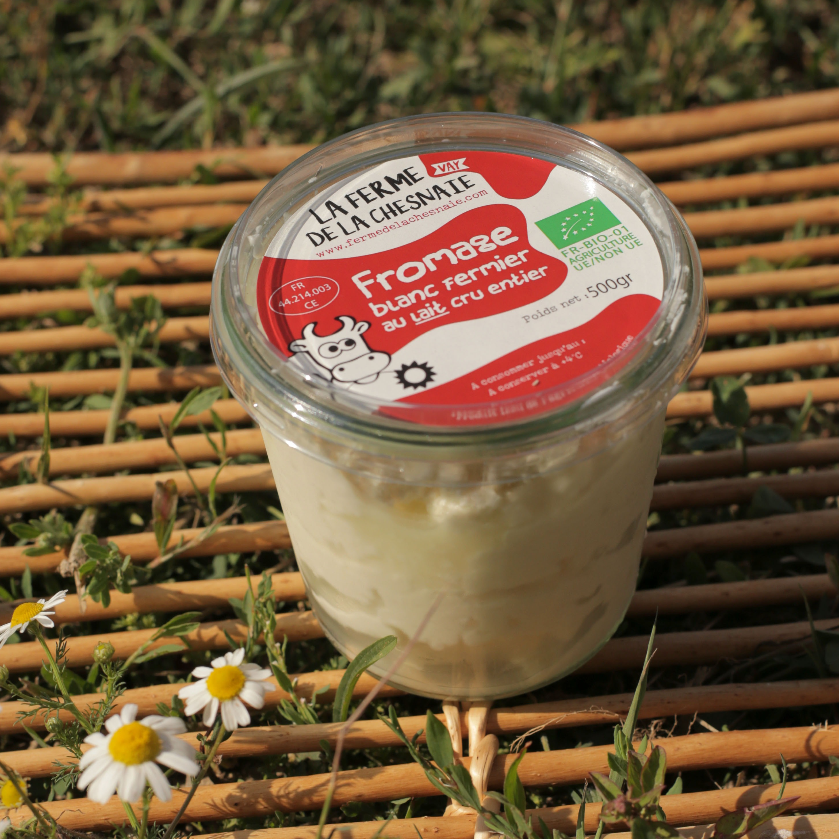 Fromage Blanc fermier au lait cru entier (+0,80€ consigne) - 500g