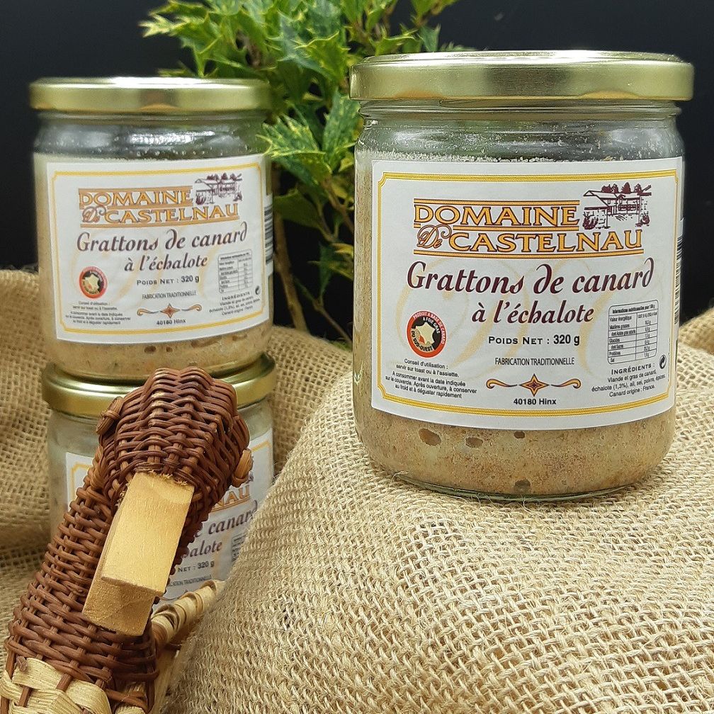 Grattons de canard à l'échalotte - 320g