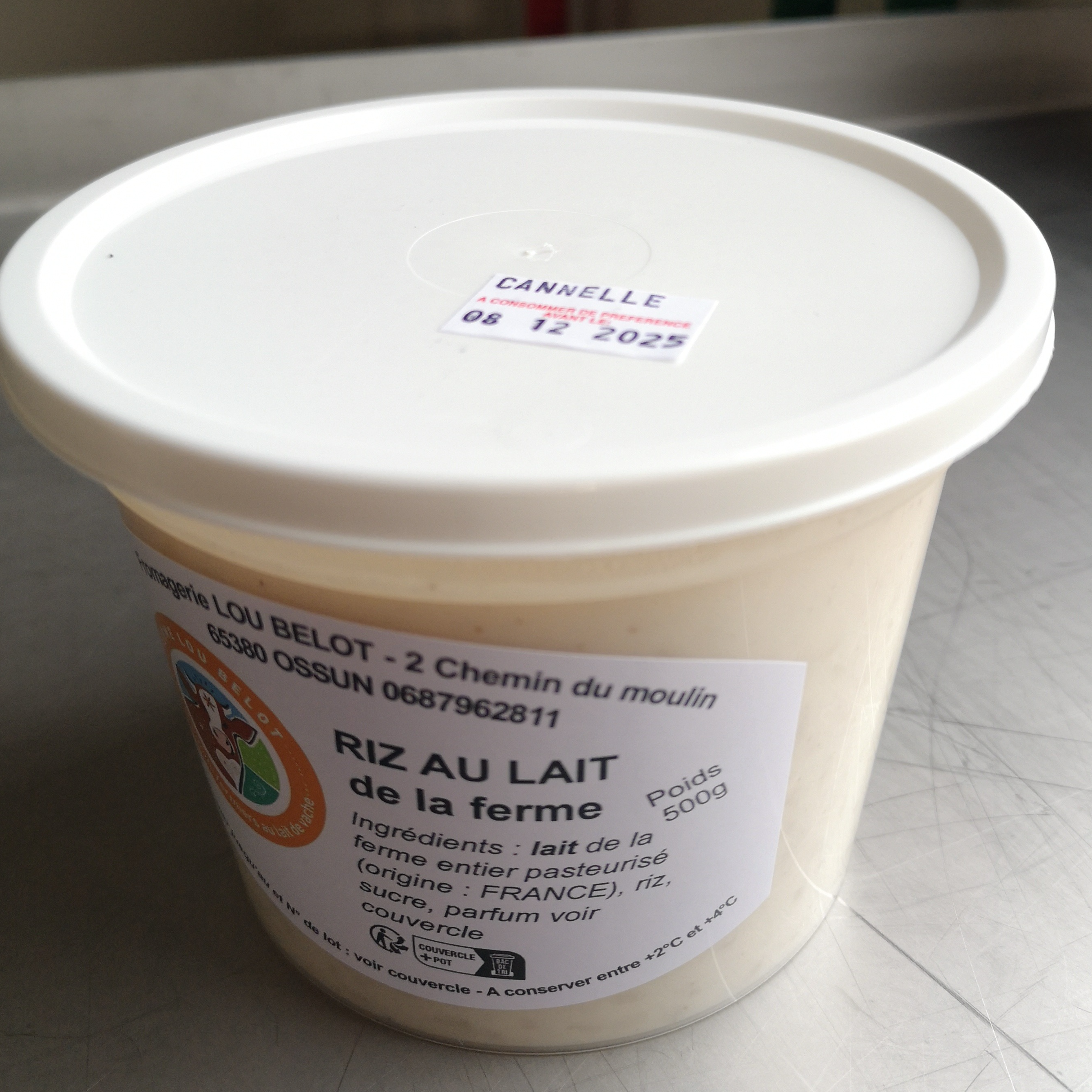 RIZ au LAIT CANNELLE pot familial - 500g