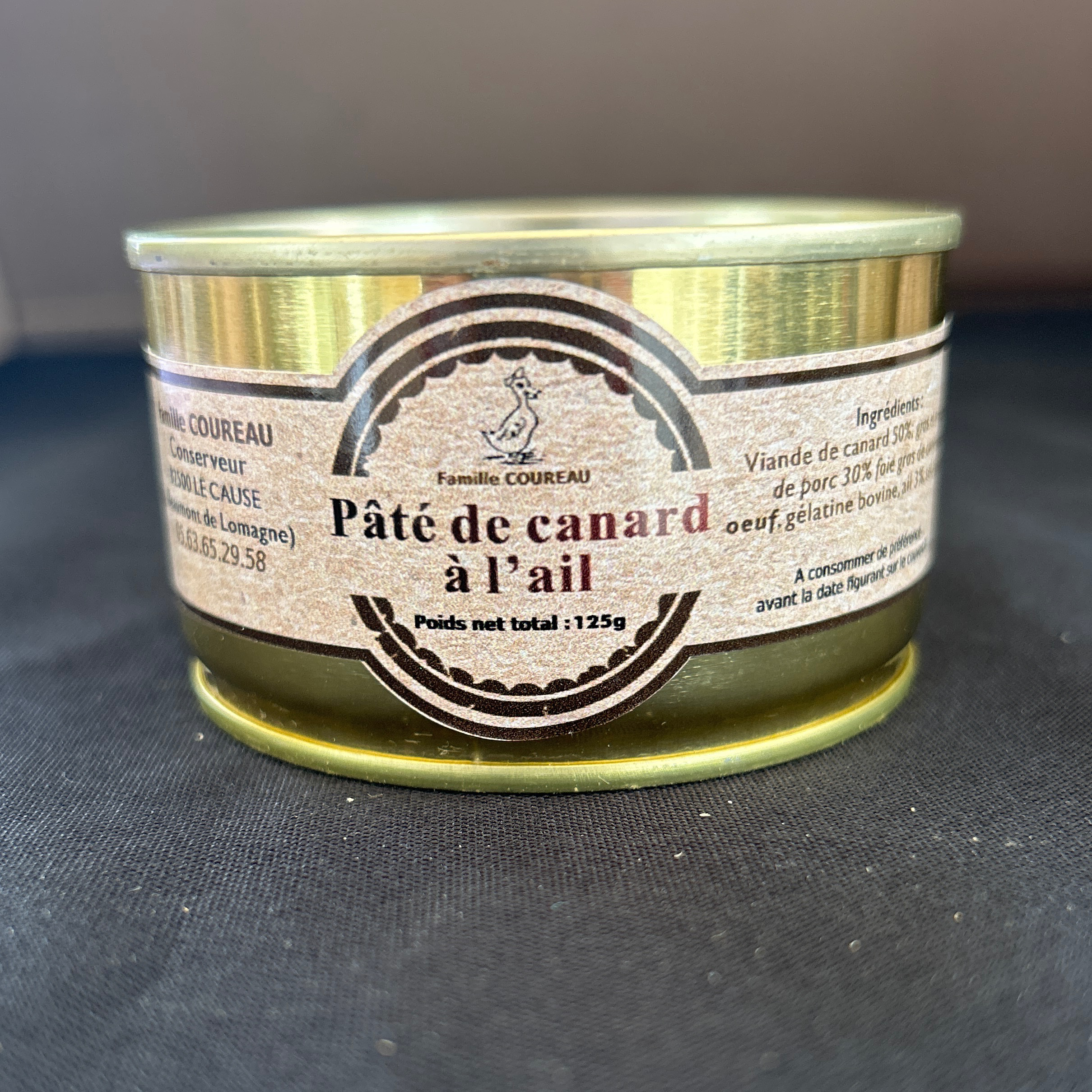 Pâté de canard à l'ail