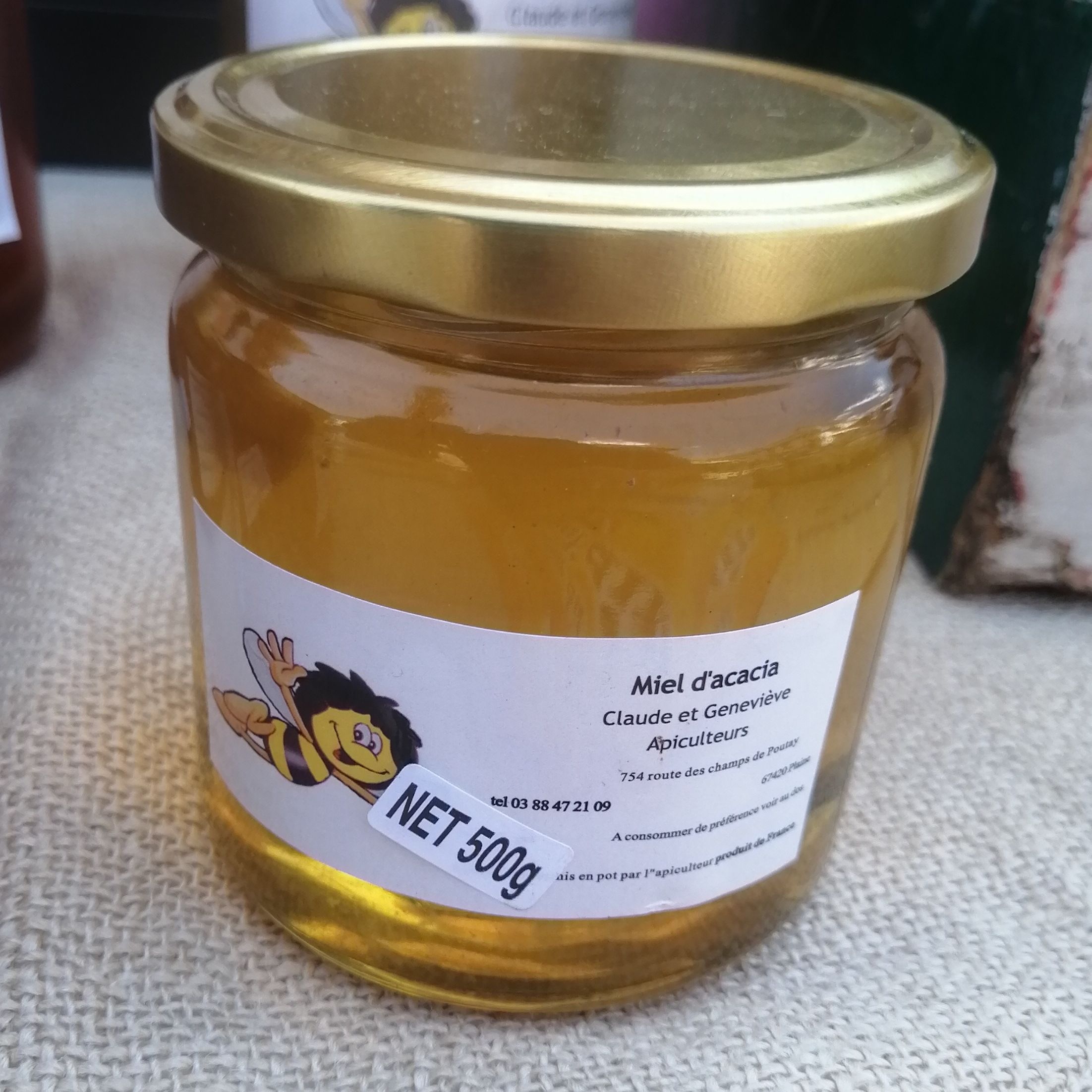 Miel d'Accacia - 500g - Rucher Miel'Air