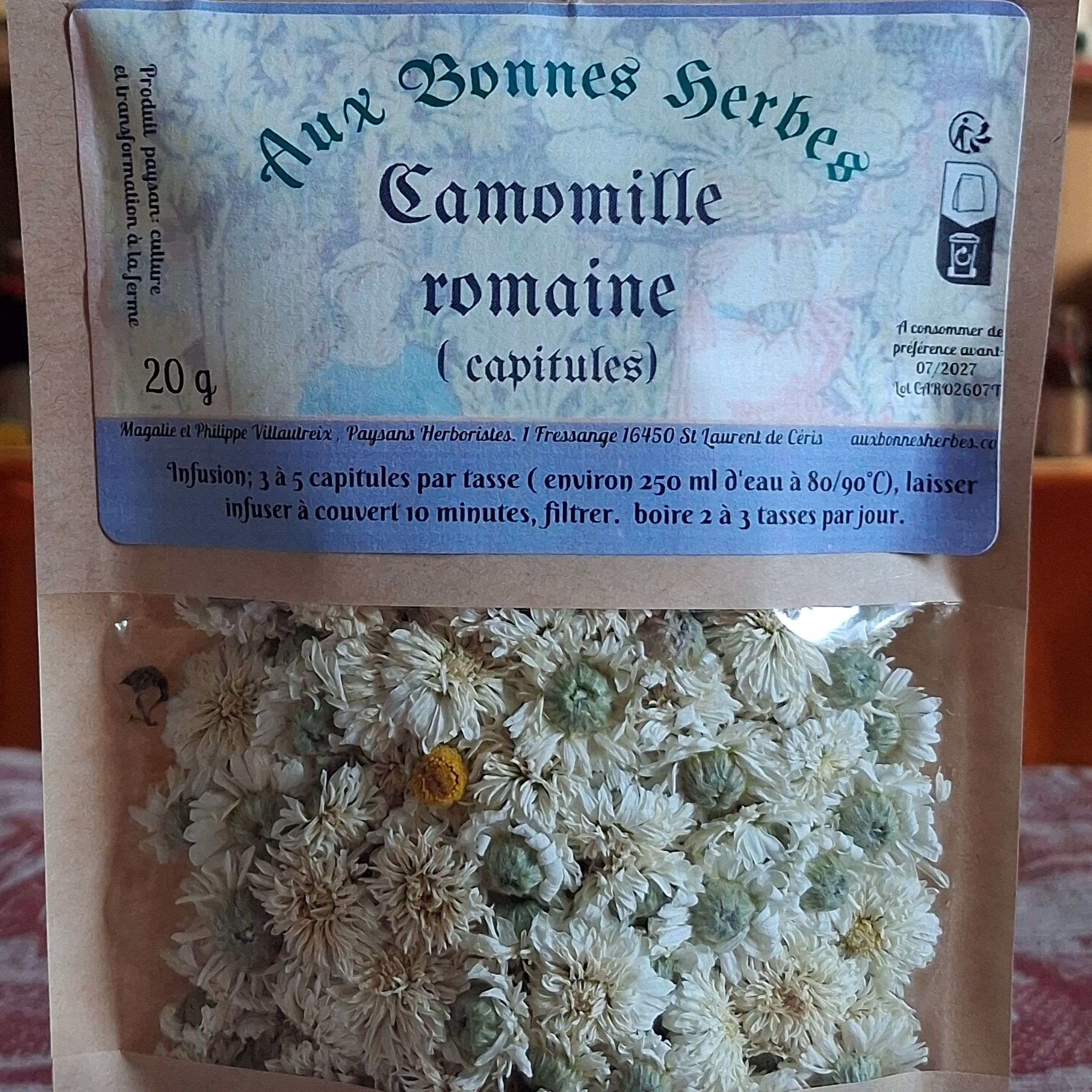 Camomille romaine  fleurs - 20g