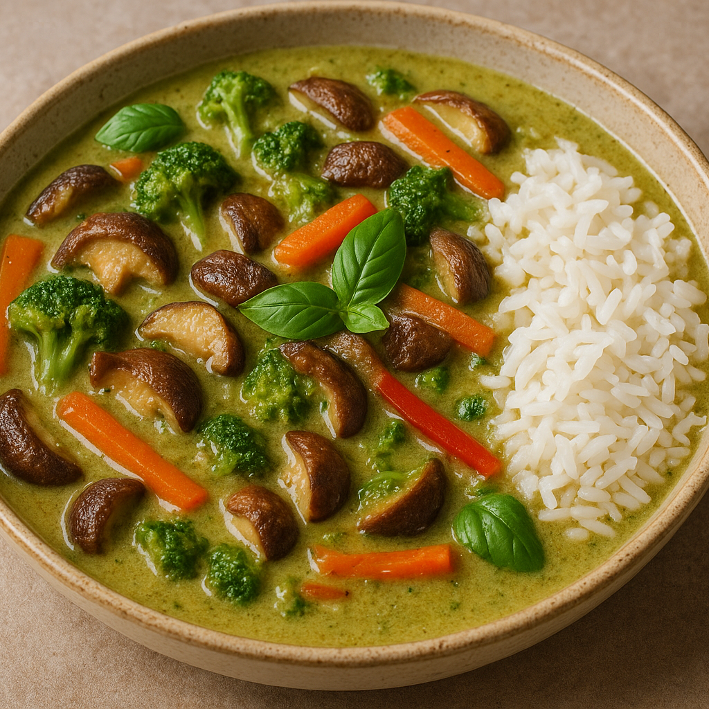 Curry vert aux shiitakés - 2 pers.