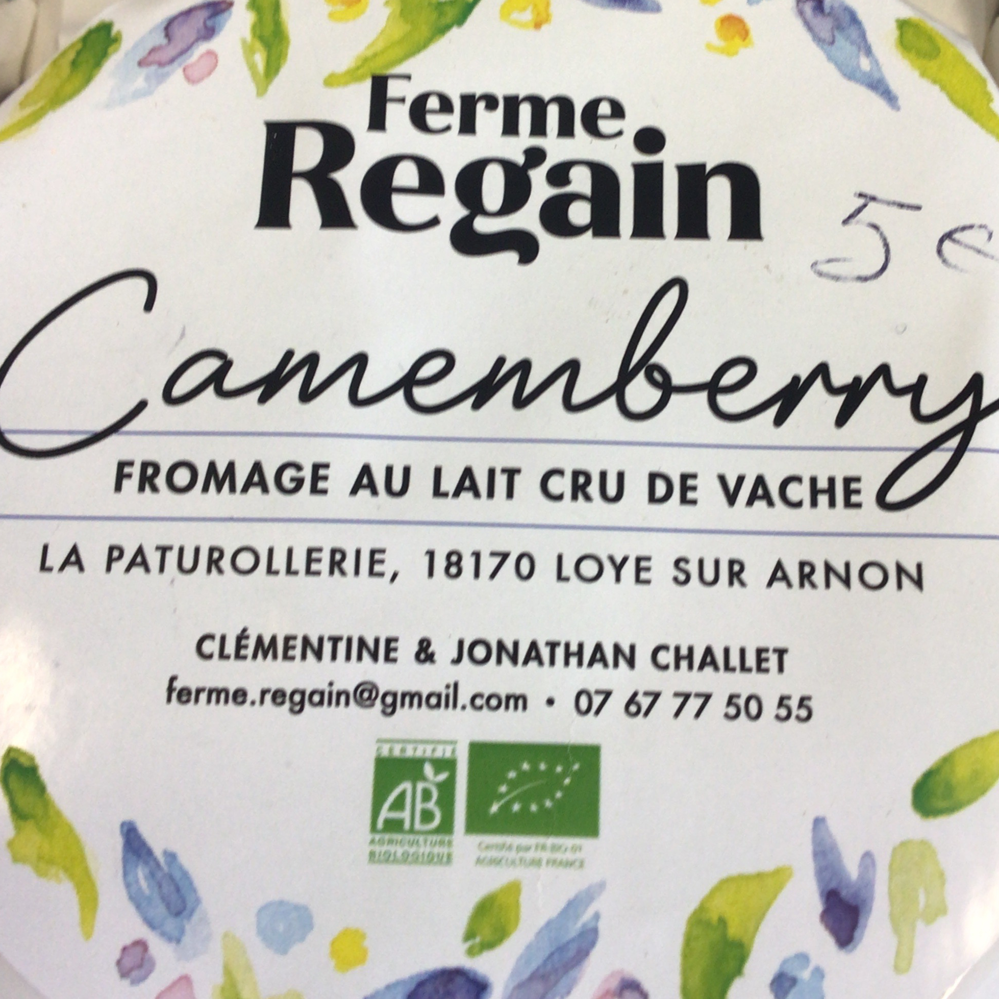 CamenBerry au lait cru de vache env 220 grs - 250g