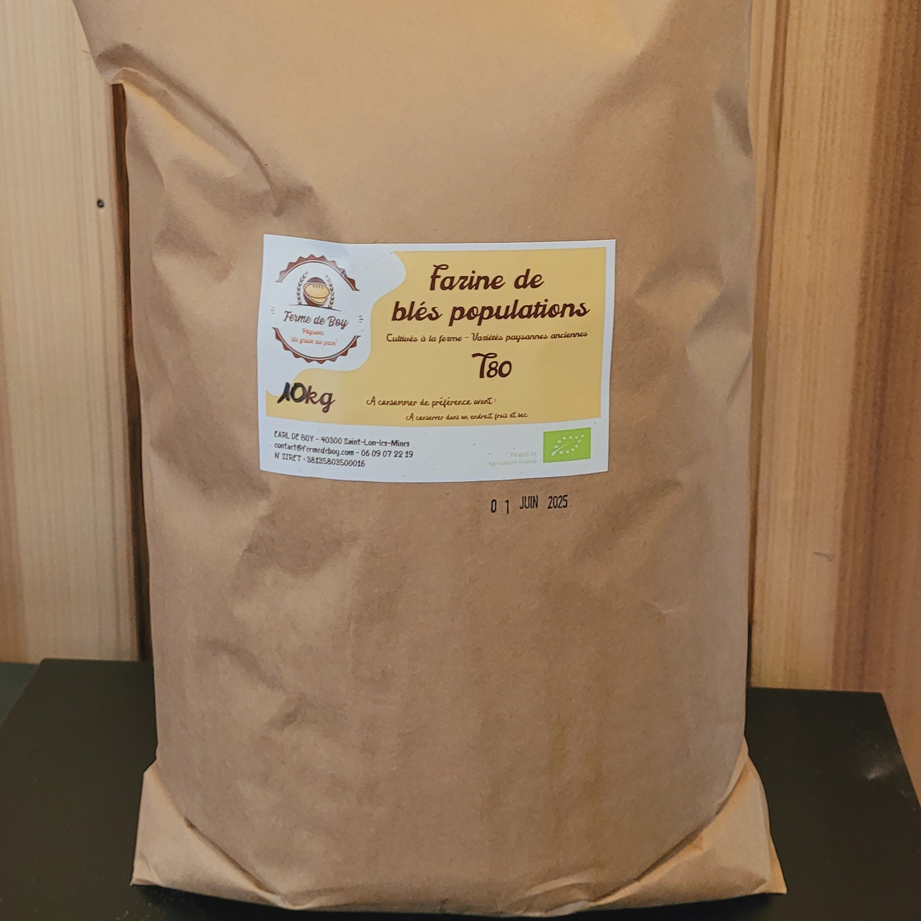 Farine de blés populations T80 - 10kg