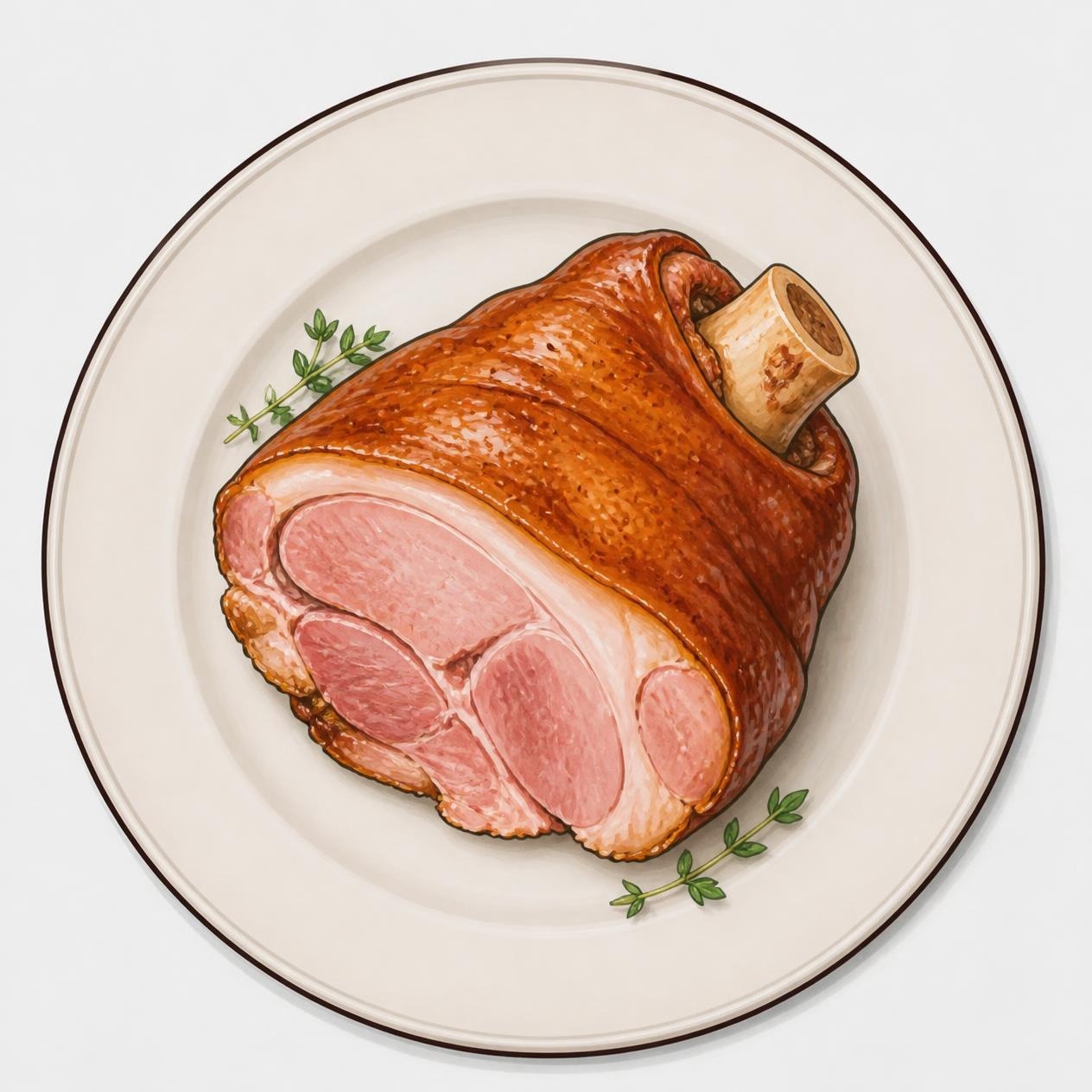 Jarret de porc cuit fumé - 400g