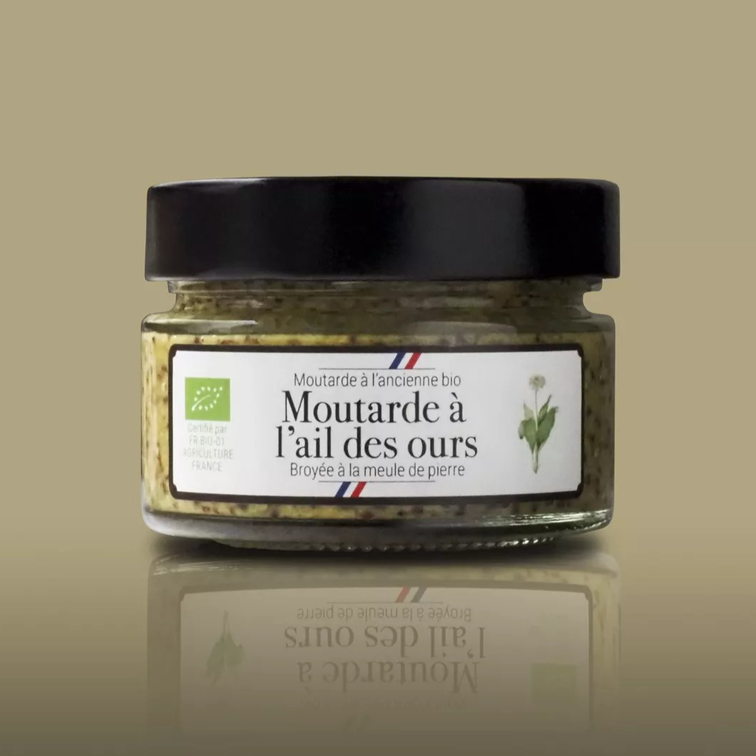 Moutarde à l'ancienne Bio à l'ail des ours - 110g