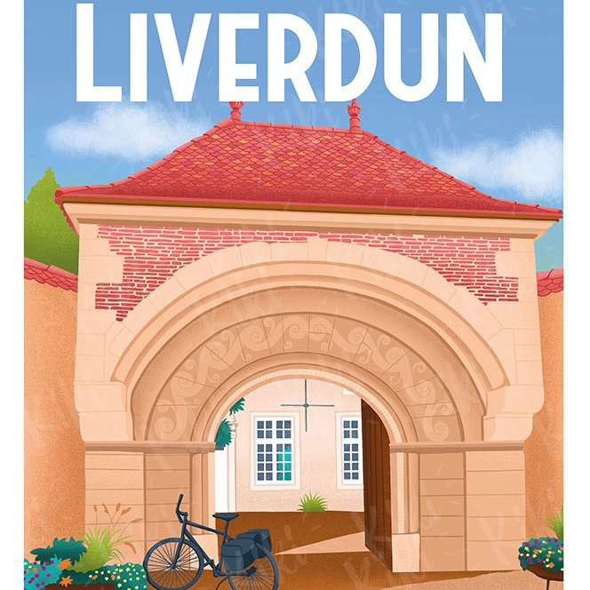 AFFICHE LIVERDUN "HÔTEL CAMILLY"