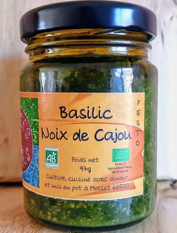 Pesto Basilic Cajou - 97g