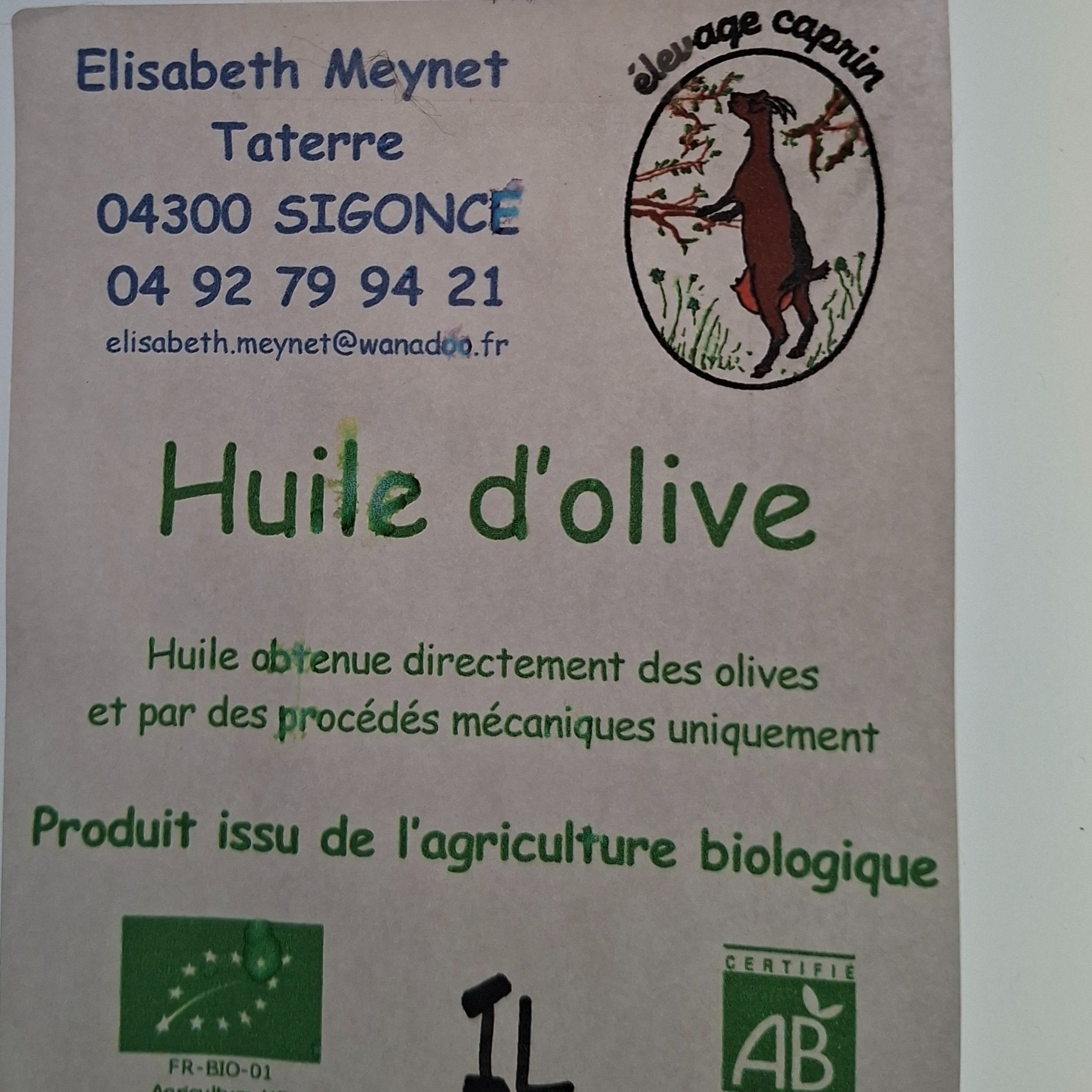 Huile d'olive